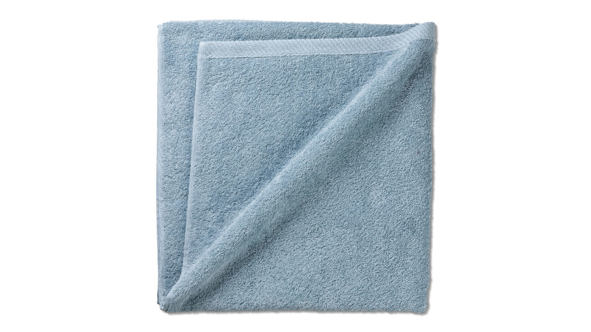 Duschhandtuch Kela | keck & lang aus Naturfaser in Hellblau Handtuchserie Ladessa - Duschtuch frostblaue Baumwolle - ca. 70 x 140 cm