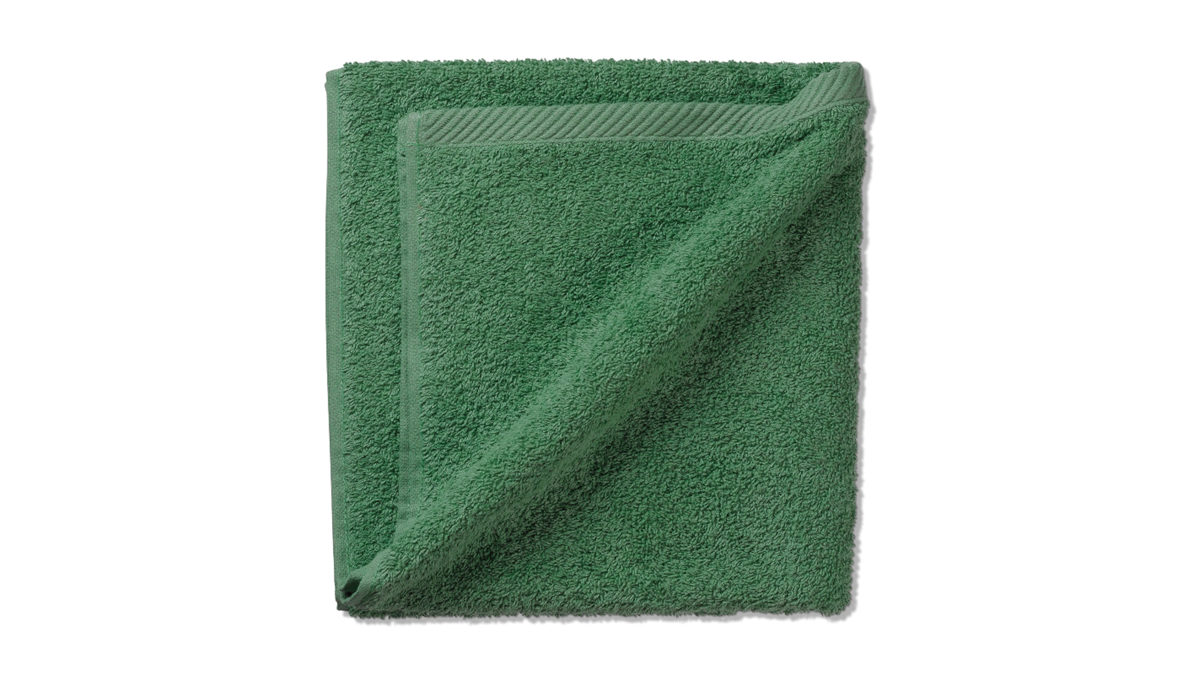 Handtuch Kela | keck & lang aus Naturfaser in Grün Handtuchserie Ladessa - Handtuch blattgrüne Baumwolle - ca. 50 x 100 cm