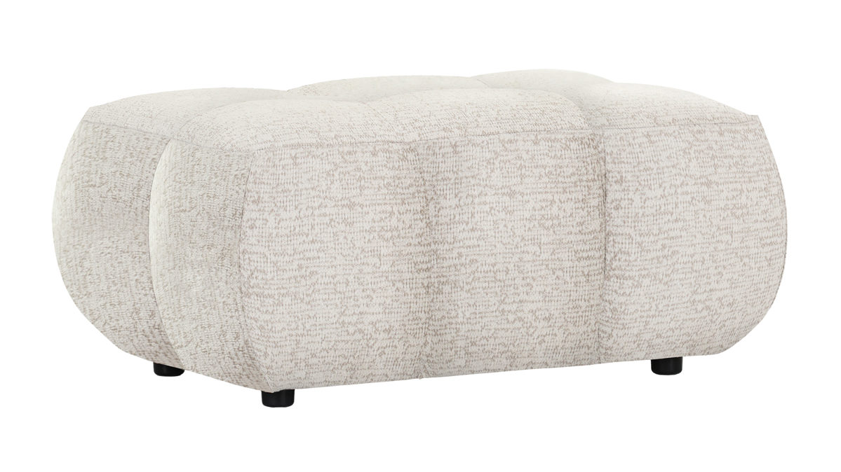 Polsterhocker Gutmann factory® aus Stoff in Weiß Hocker Identity weißer Bezug 358.15 - ca. 90 x 60 cm