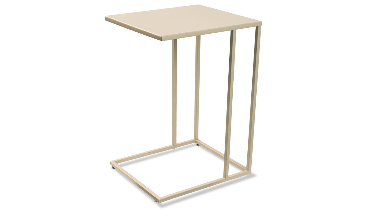 Beistelltisch M2 kollektion aus Metall in Creme Beistelltisch Timur 1 Cremeweiß – ca. 38 x 43 cm
