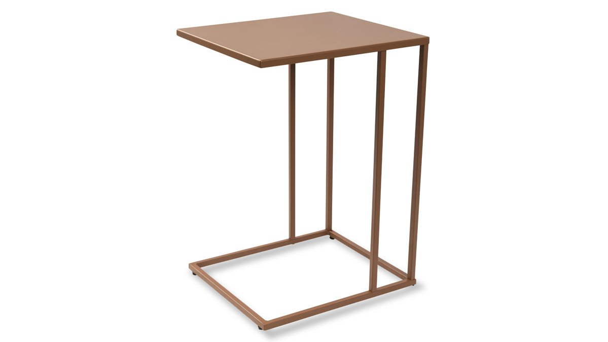 Beistelltisch M2 kollektion aus Metall in Braun Beistelltisch Timur 1 Mocca – ca. 38 x 43 cm
