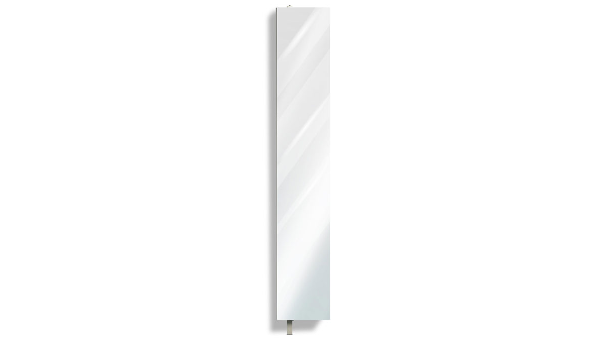 Schuhschrank M2 kollektion aus Metall in Creme Schuhschrank Betty Cremeweiß & Spiegel - ca. 29 x 176 cm