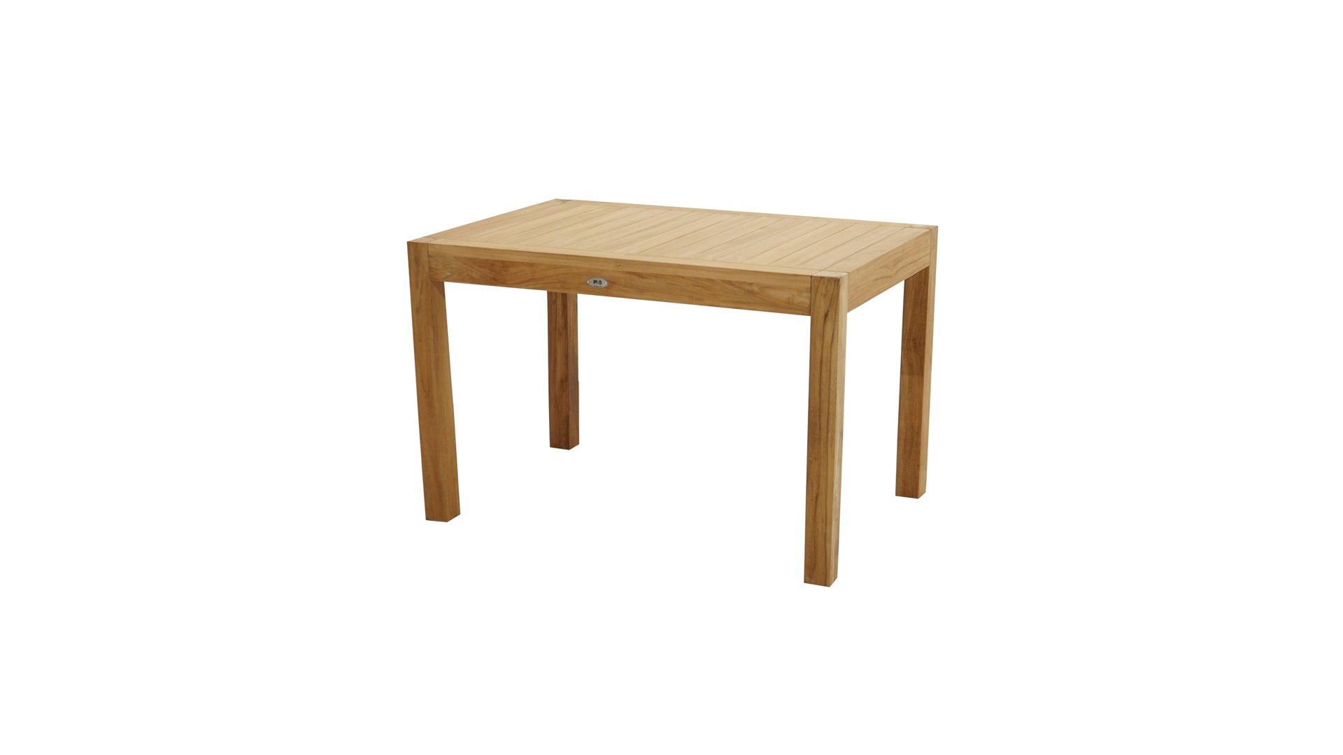 Esstisch Ploß aus Holz in Holzfarben Ploß Loft-Tisch New Haven als Gartenmöbel Teakholz – ca. 120 x 80 cm