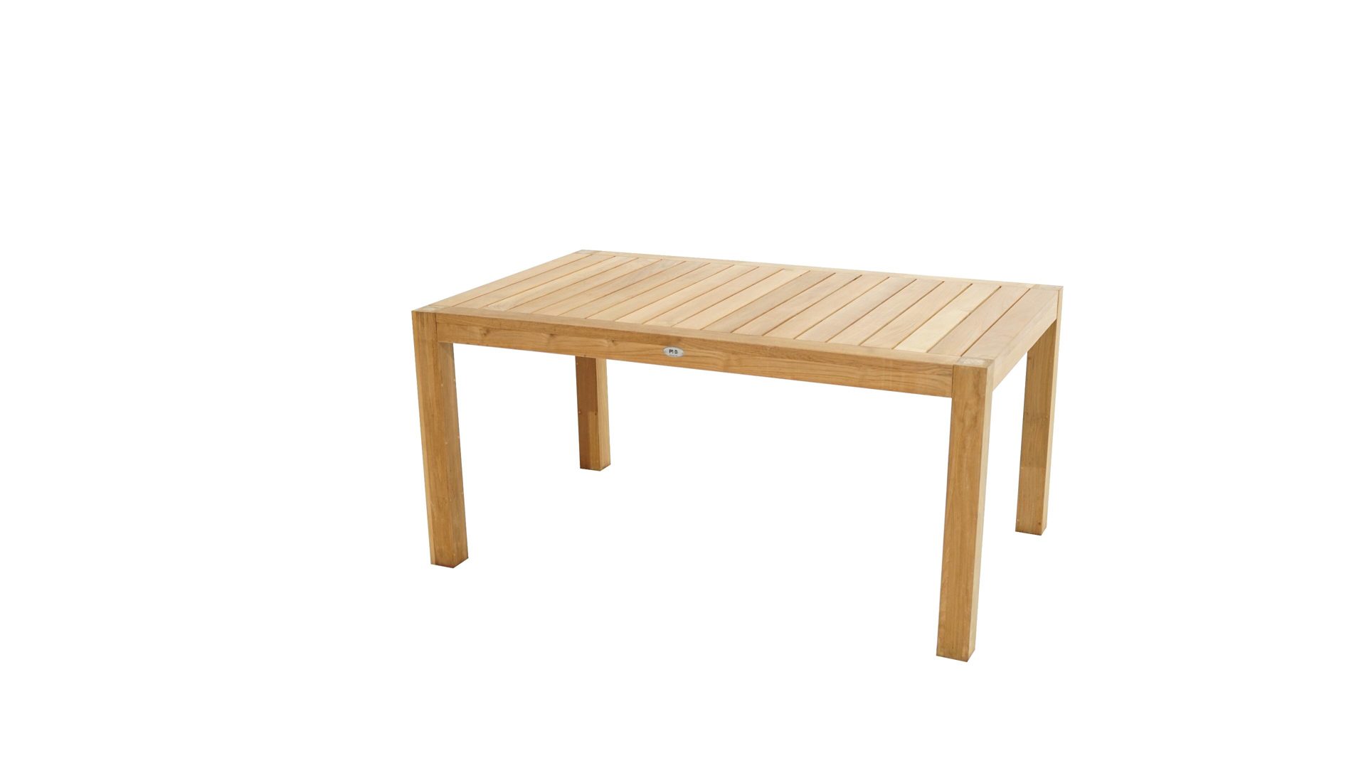 Gartentisch Ploß aus Holz in Holzfarben Ploß® Loft-Tisch New Haven als Gartenmöbel Teakholz – ca. 160 x 100 cm
