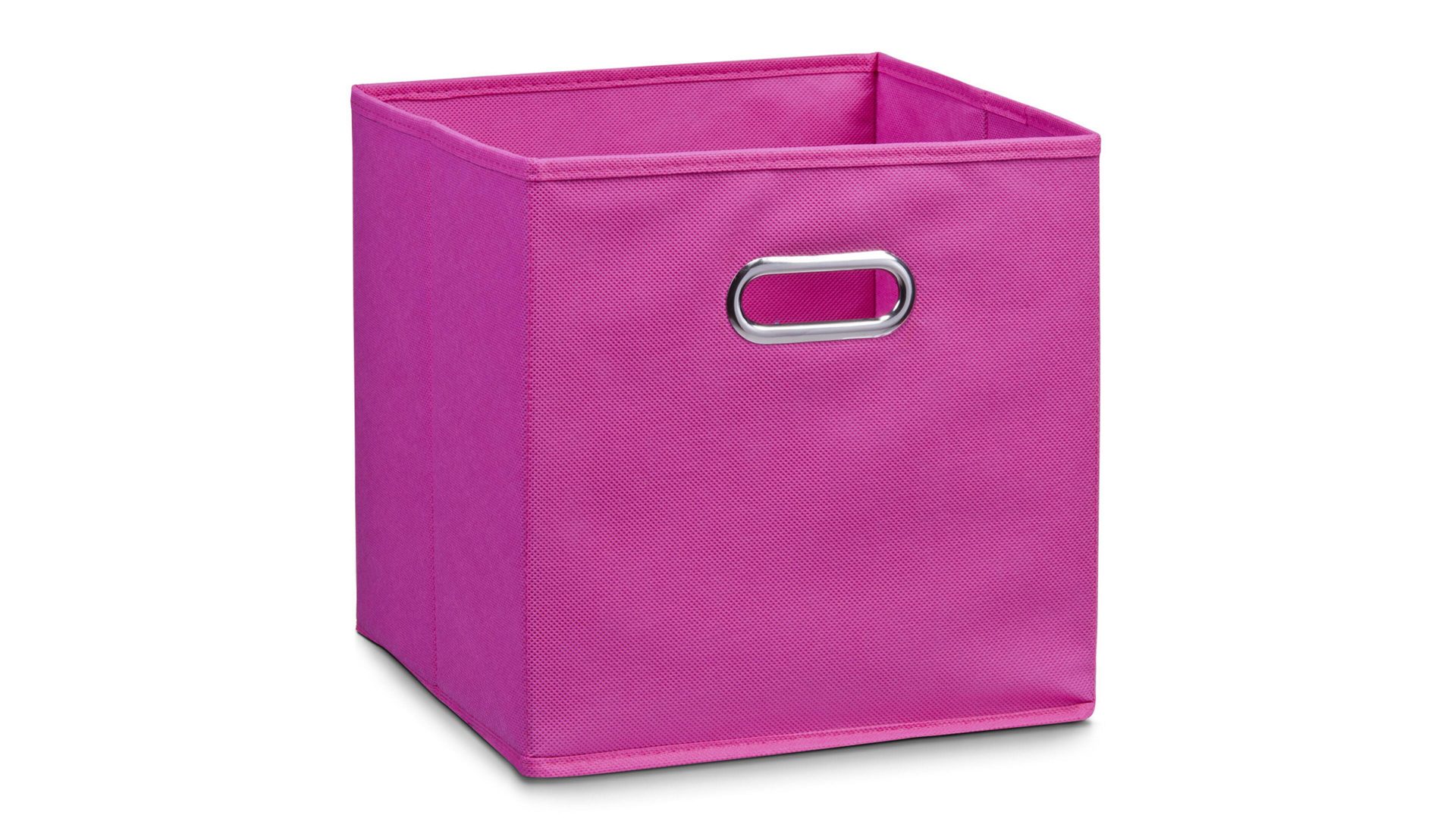 Faltbox Zeller present aus Stoff in Pink Faltbox Lisa pinkes Vlies – ca. 28 x 28 cm
