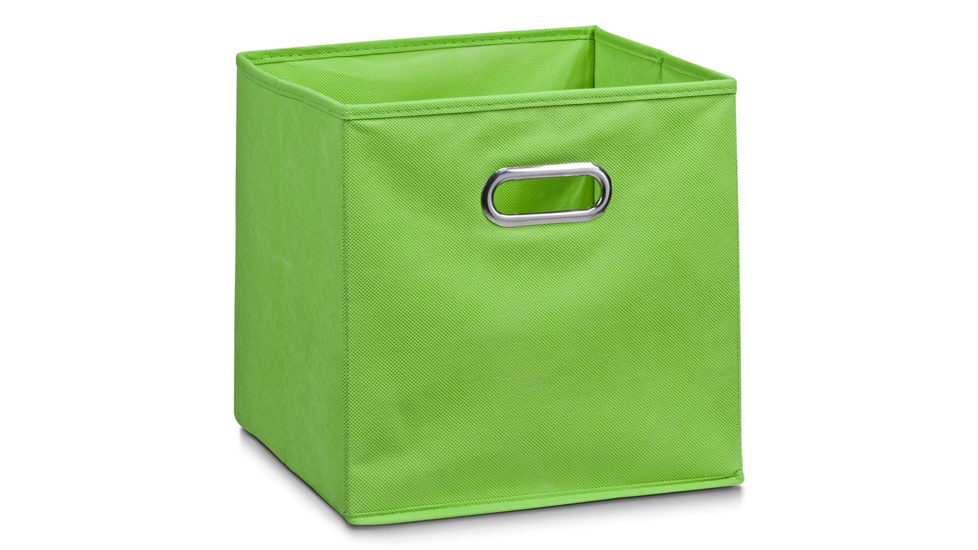 Faltbox Zeller present aus Stoff in Grün Faltbox Lisa grünes Vlies – ca. 32 x 32 cm