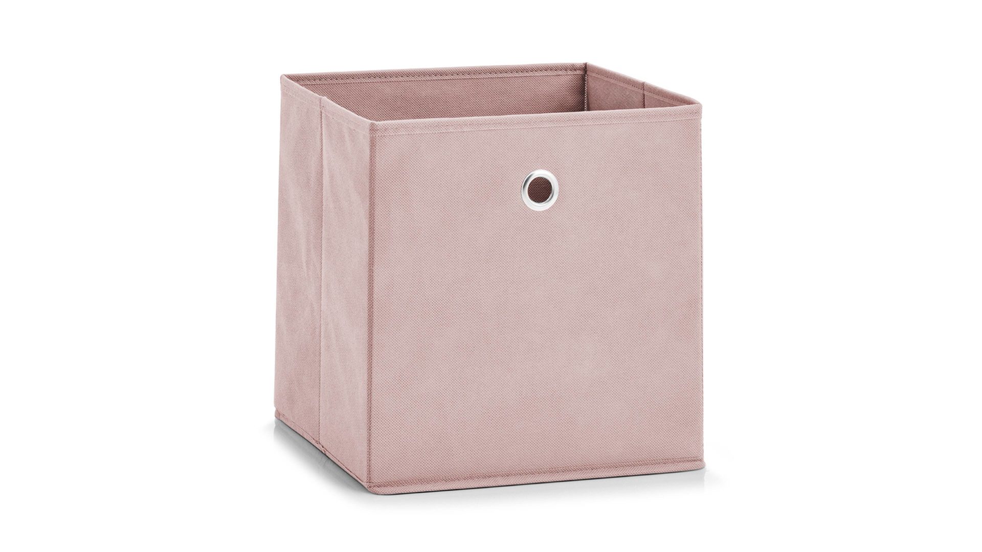 Faltbox Zeller present aus Stoff in Pastellfarben Faltbox Lisa hellrosa Vlies – ca. 28 x 28 cm
