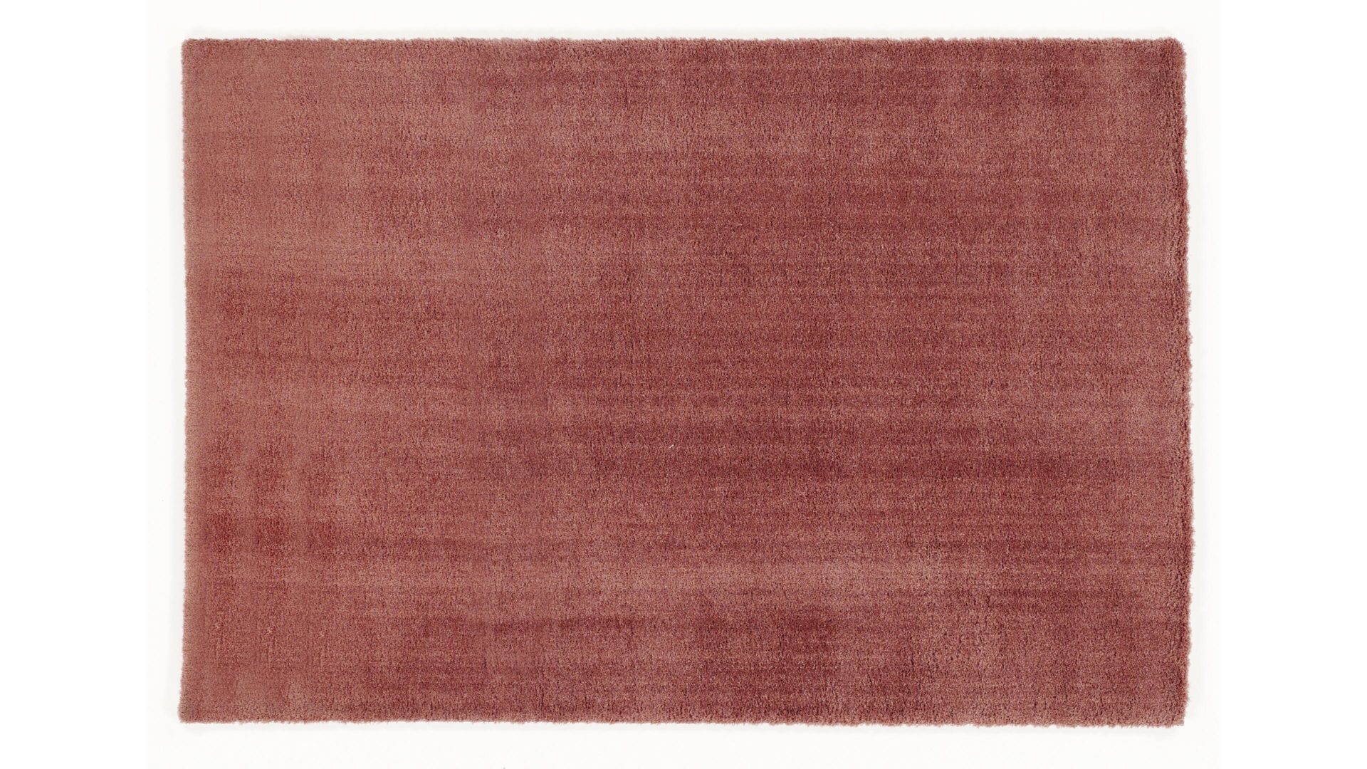 Hochflorteppich Oci aus Kunstfaser in Pastell Hochflorteppich Soft Dream für Ihre Wohnaccessoires rosenholzfarbene Kunstfaser – ca. 65 x 130 cm