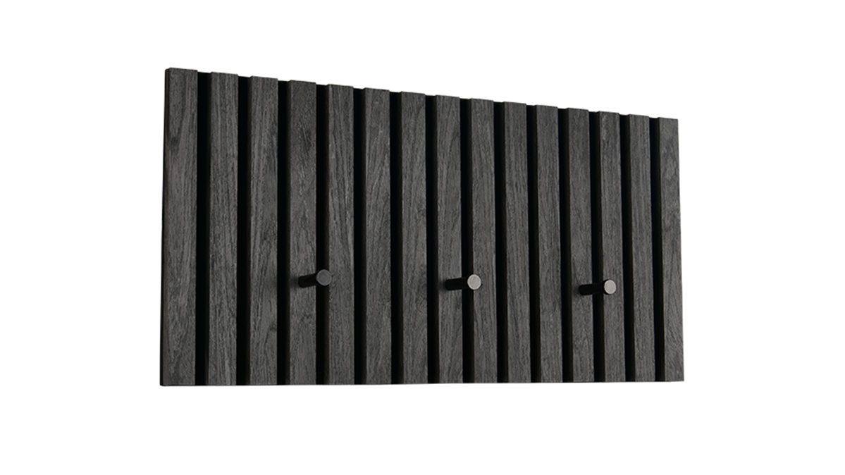 Wandgarderobe Mirrors and more aus Holz in Anthrazit Garderobenprogramm Grace Anthrazit - ca. 60 x 30 cm