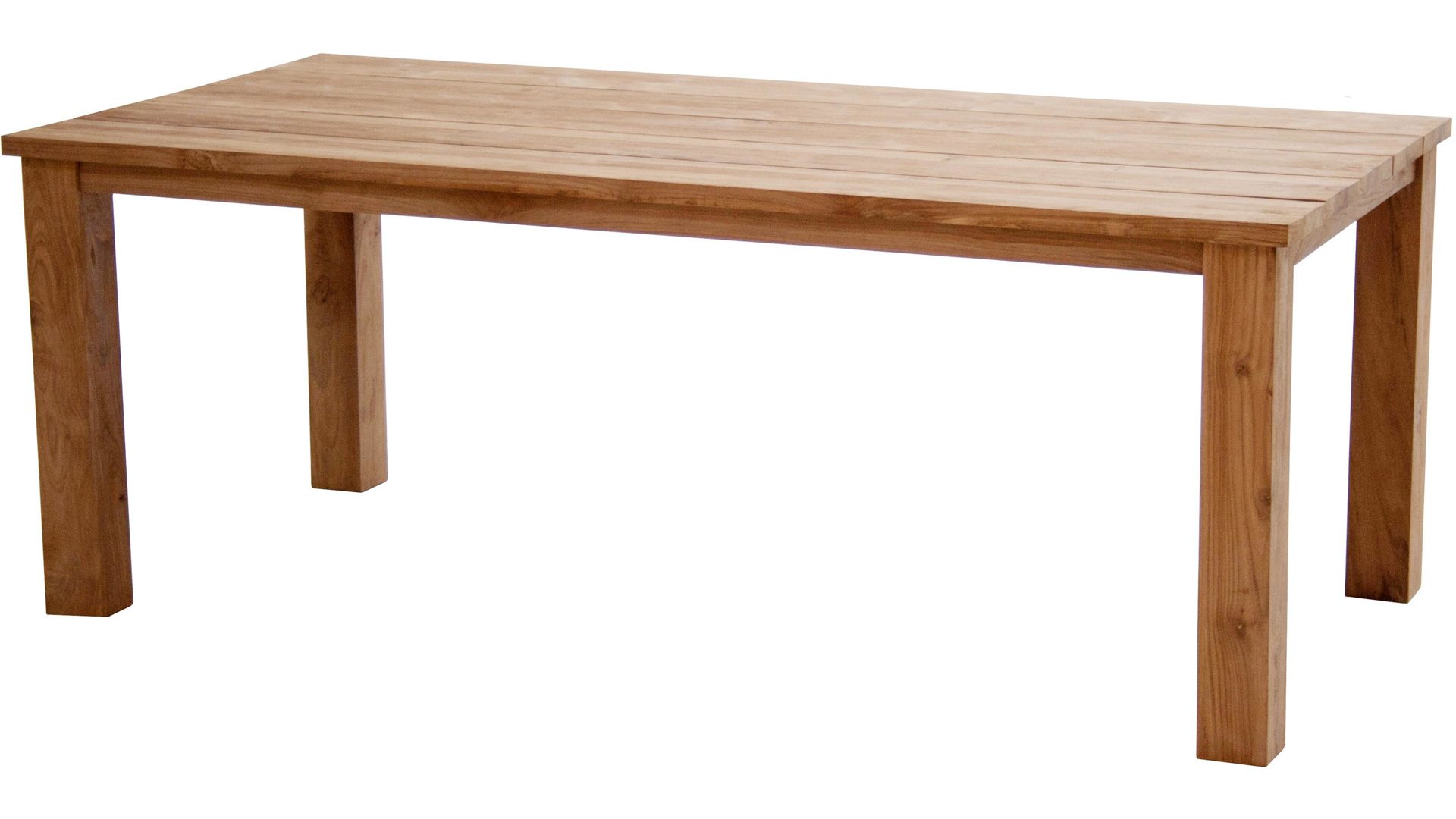 Gartentisch Ploß aus Holz in Holzfarben Ploß® Teakholztisch Laredo - Massivholzmöbel honigbraunes Old-Teak - ca. 200 x 100 cm