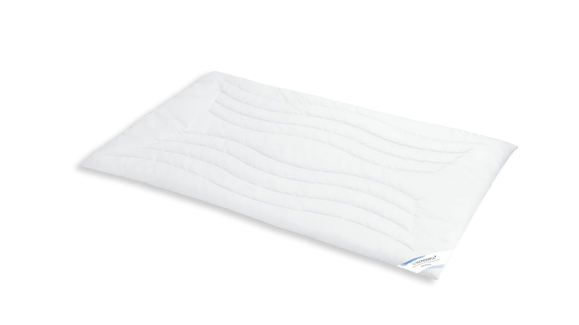 Faserdecke SO!WONDERFUL aus Stoff in Weiß SO!WONDERFUL Mono-Faserdecke Exclusiv Hollofil Spring, 575 g – ca. 200 x 220 cm