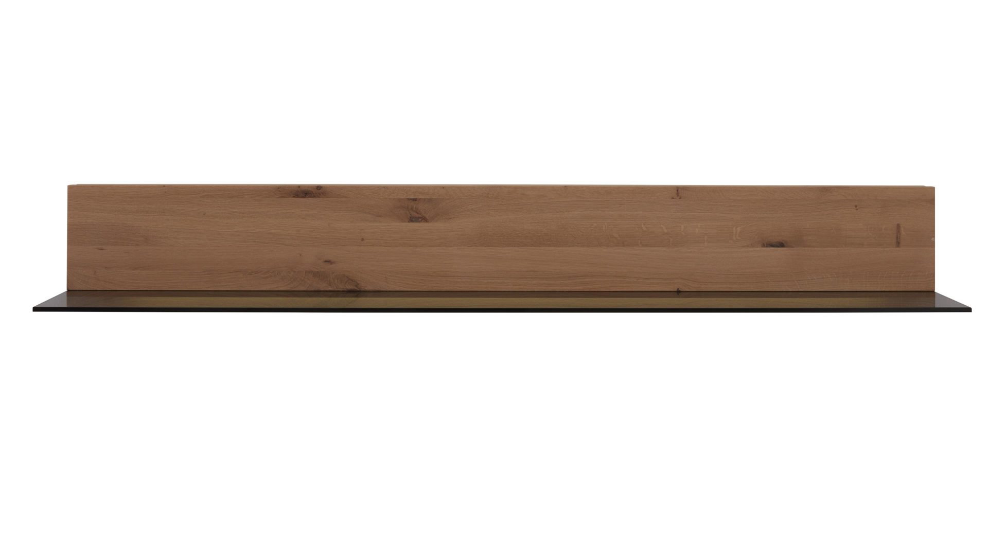 Wandregal Decker aus Holz in Holzfarben Wandregal biancofarbene Wildeiche – Länge ca. 102 cm