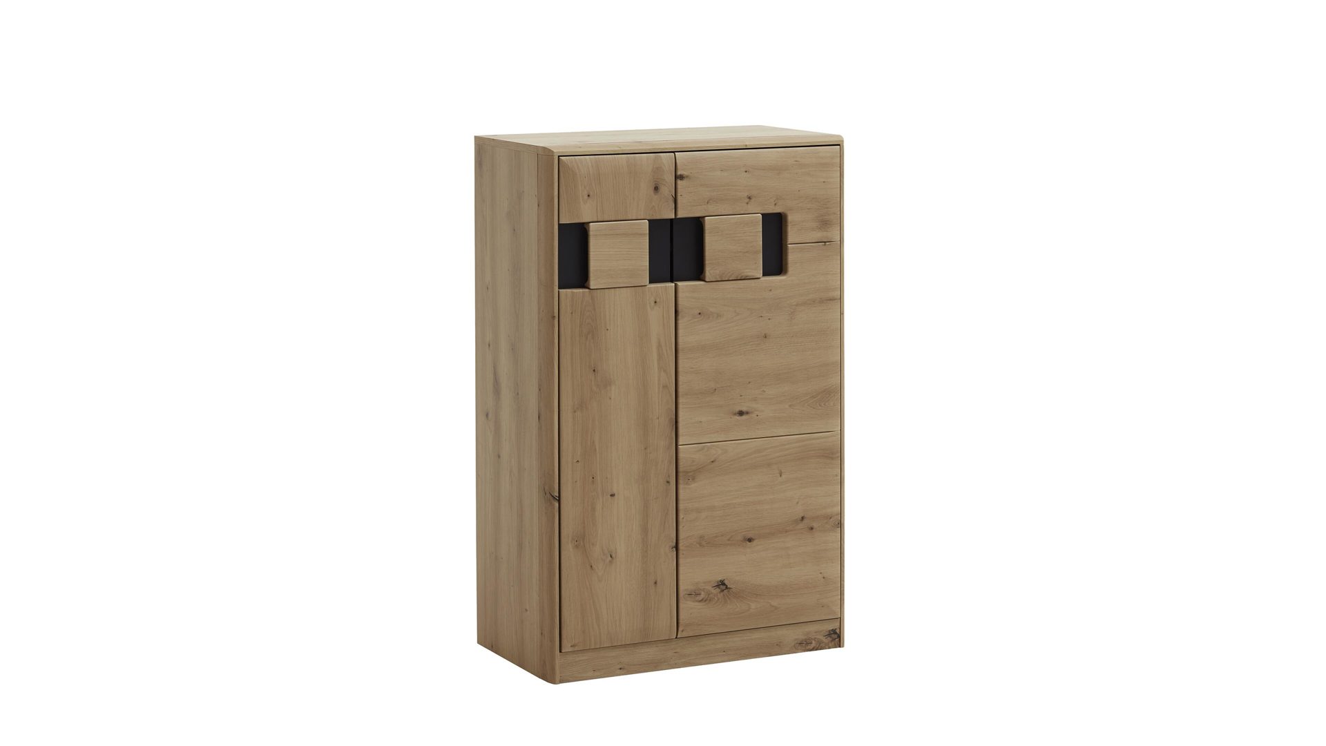 Türenkommode Mca furniture aus Holz in Holzfarben Türenkommode Argos Balkeneiche & Cosmos Grau – zwei Türen