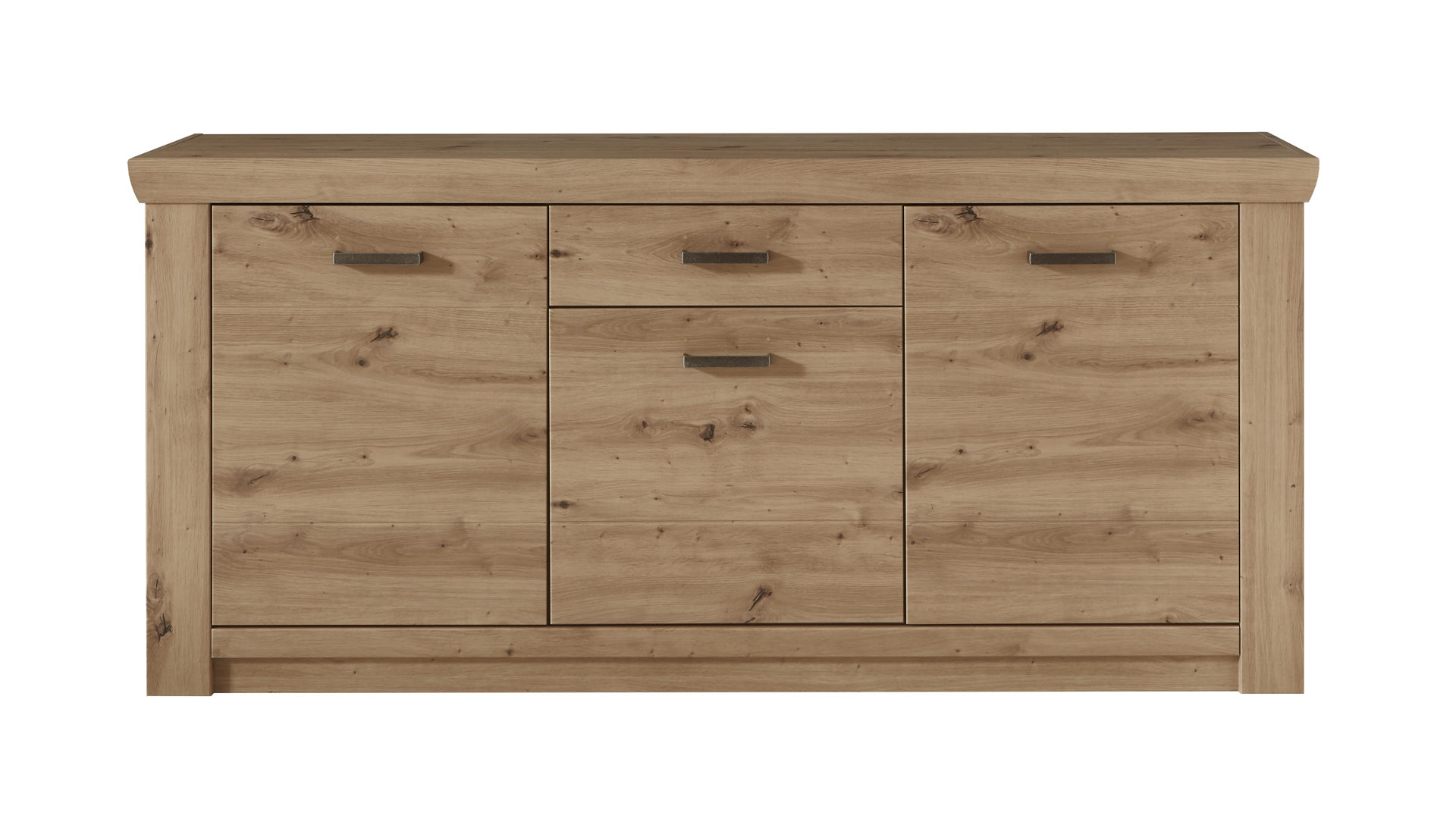 Sideboard Mca furniture aus Holz in Holzfarben Sideboard balkeneichefarbene Kunststoffoberflächen – drei Türen, eine Schublade