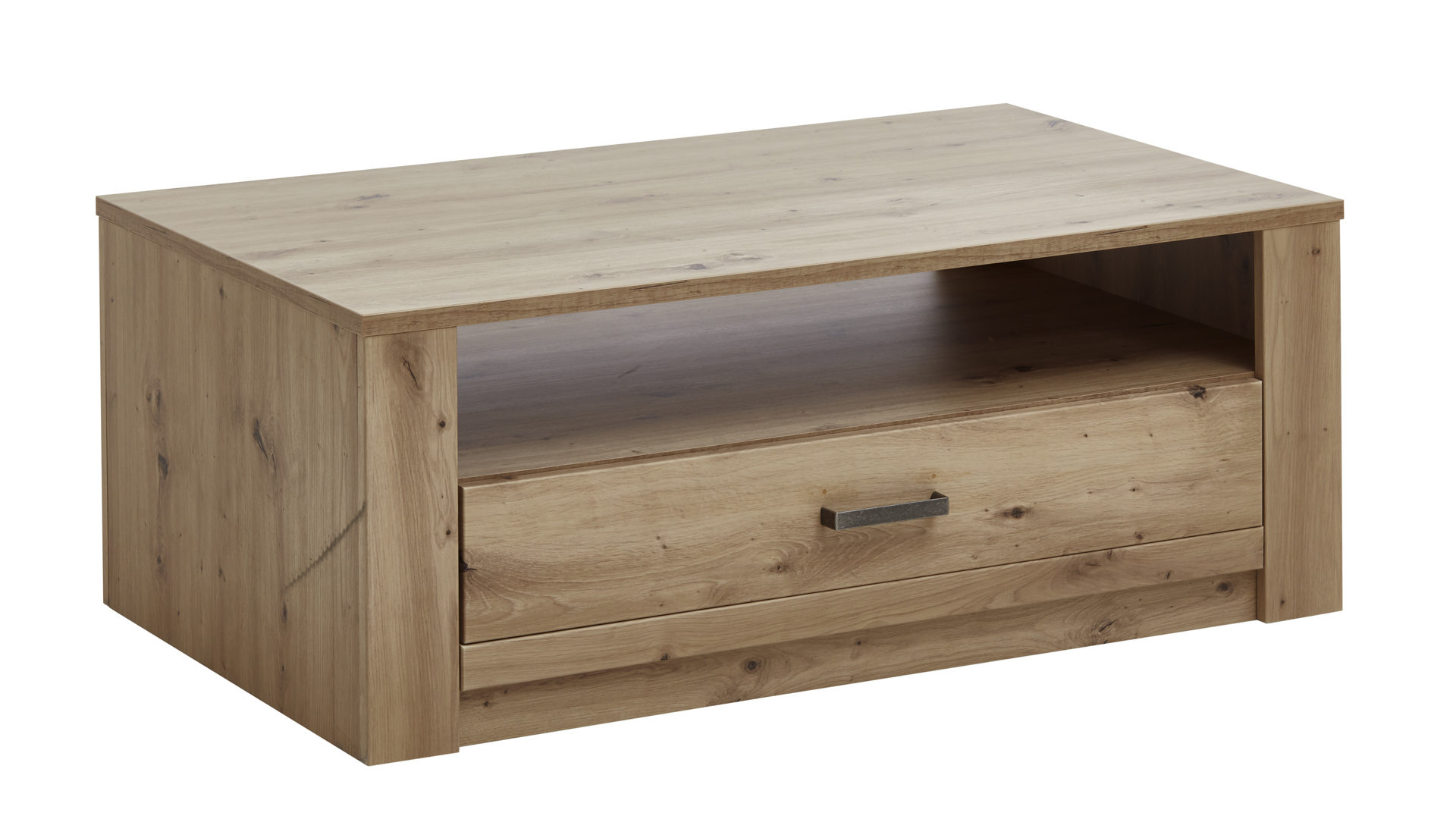 Couchtisch Mca furniture aus Holz in Holzfarben Couchtisch balkeneichefarbene Kunststoffoberflächen – eine Schublade