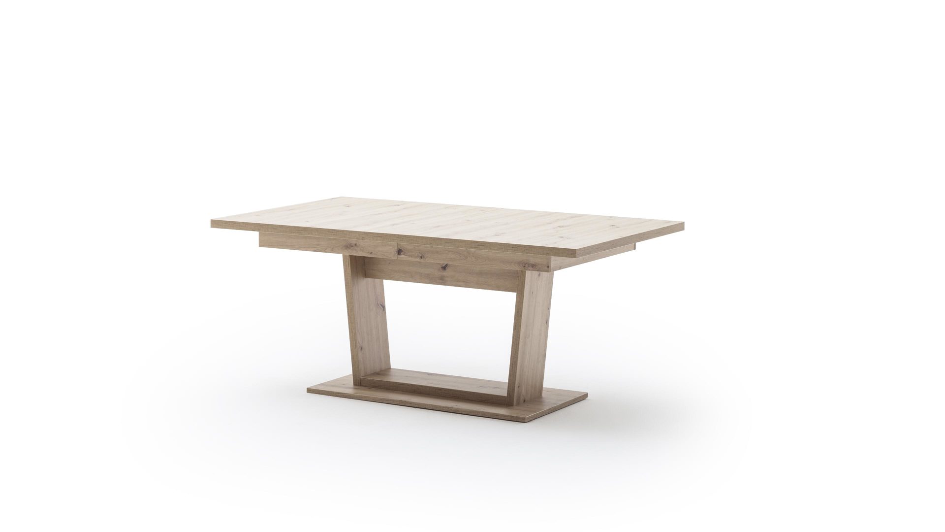 Auszugtisch Mca furniture aus Holz in Holzfarben Funktions-Esstisch balkeneichefarbene Kunststoffoberflächen – ca. 180-280 x 100 cm