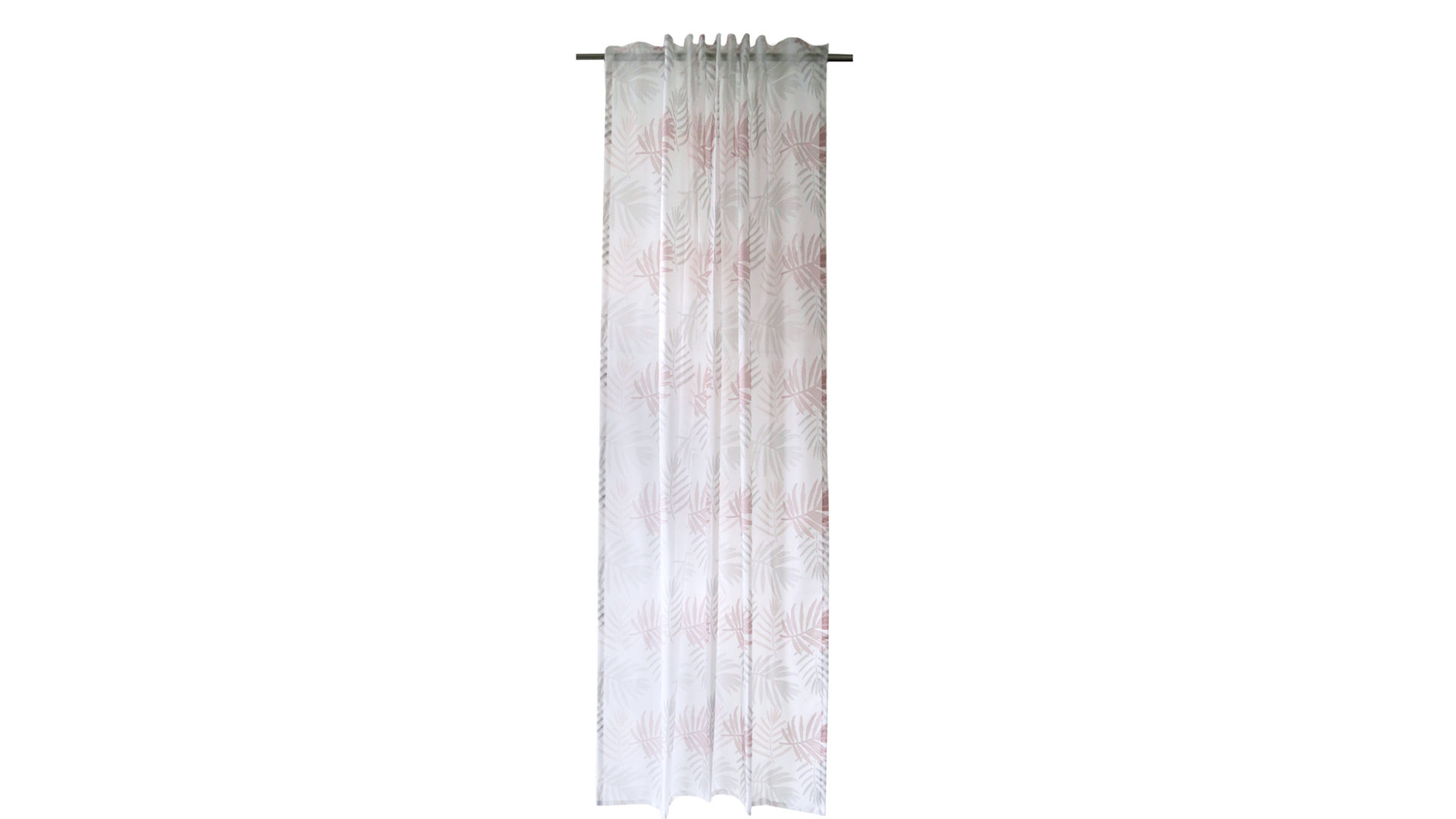 Schlaufenschal Indes fuggerhaus textil gmbh aus Stoff in Grau HOMING Schlaufenschal Fairy Sheer silber- & rosefarben gemustert – ca. 140 x 245 cm