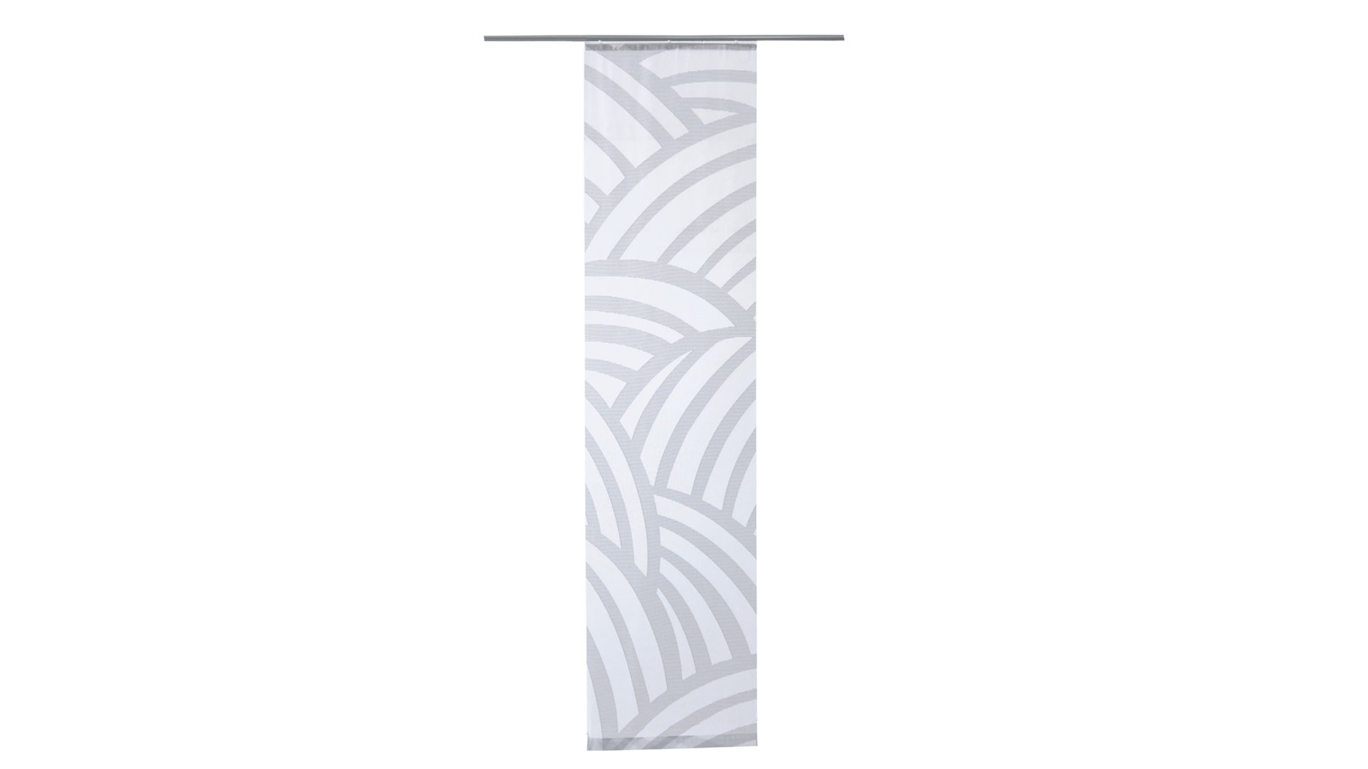 Flächenvorhang Indes fuggerhaus textil gmbh aus Stoff in Grau HOMING Flächenvorhang Lukas grau grafisch gemustert – ca. 60 x 245 cm