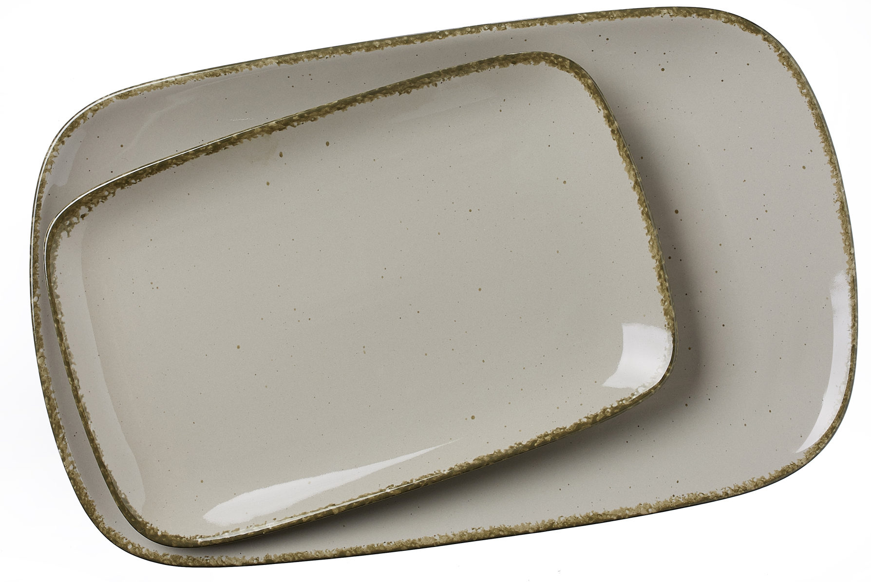 Servierplatte Ritzenhoff & breker aus Porzellan in Grau Ritzenhoff & Breker Servierplatten-Set Casa graues Porzellan - zweiteilig