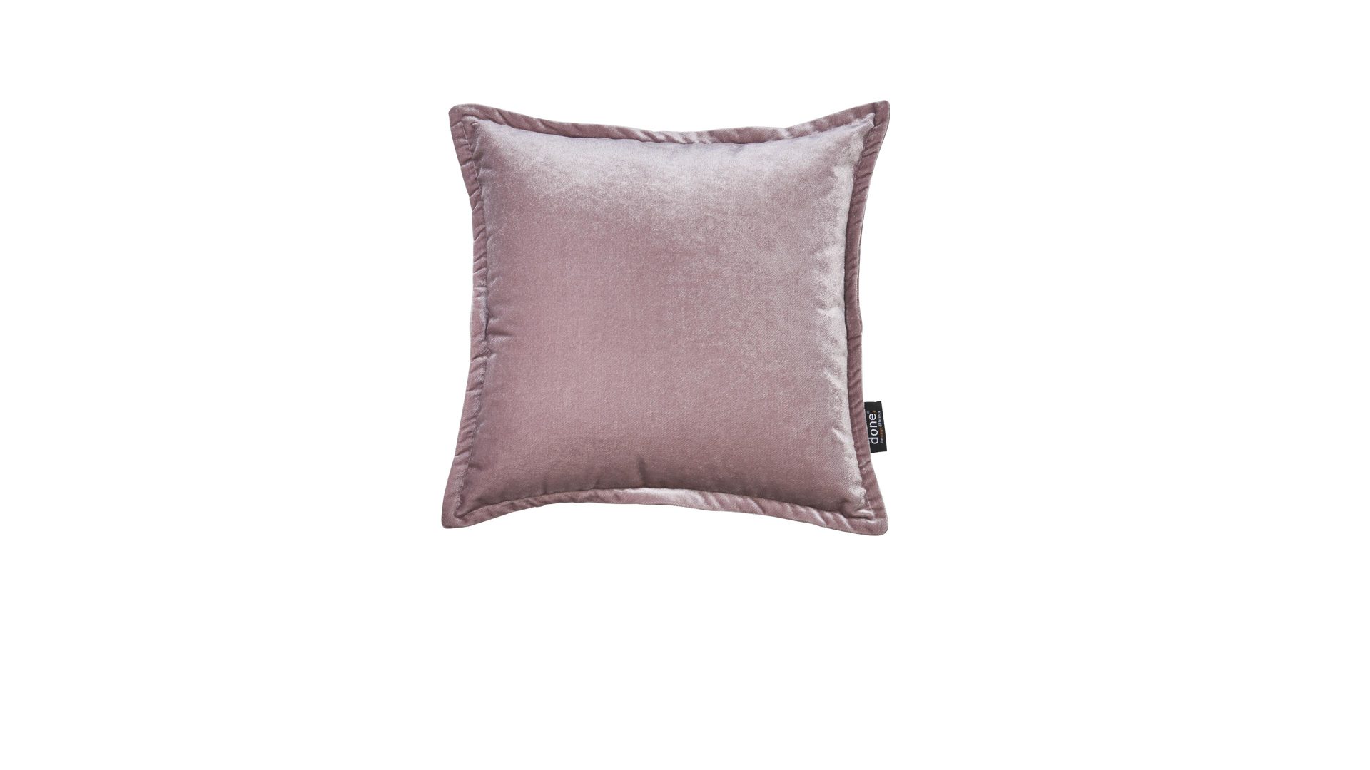 Kissenbezug /-hülle Done.® aus Stoff in Pink done.® Kissenhülle Cushion Glam altrosa Samt – ca. 45 x 45 cm