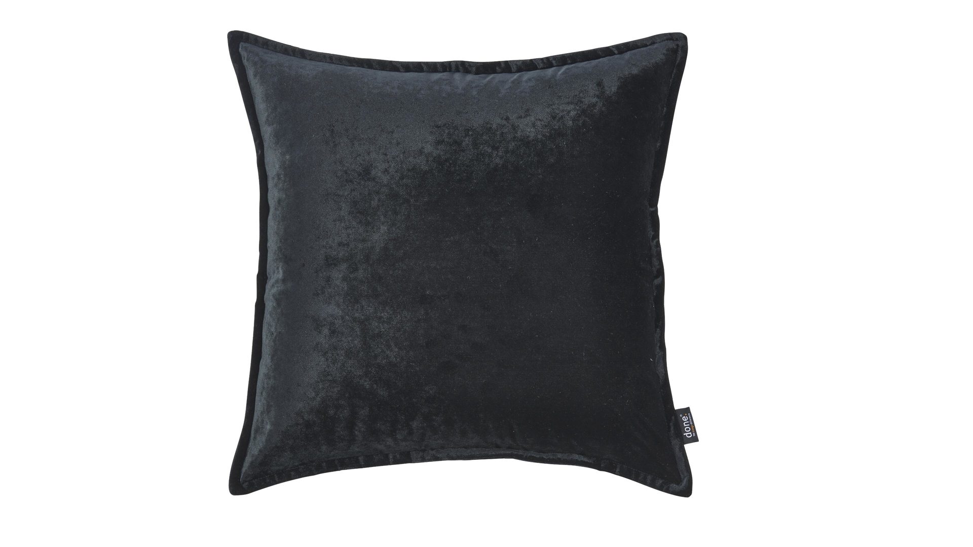 Kissenbezug /-hülle Done.® aus Stoff in Schwarz done.® Kissenhülle Cushion Glam schwarzer Samt - ca. 65 x 65 cm
