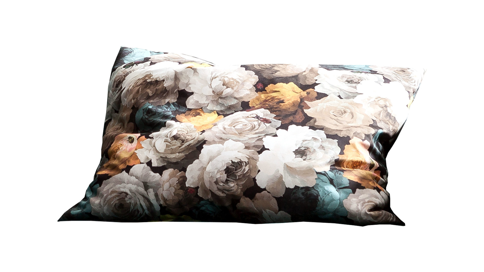 Kissen Gutmann factory aus Stoff in Mehrfarbig Kissen floraler Samt-Look – ca. 90 x 75 cm