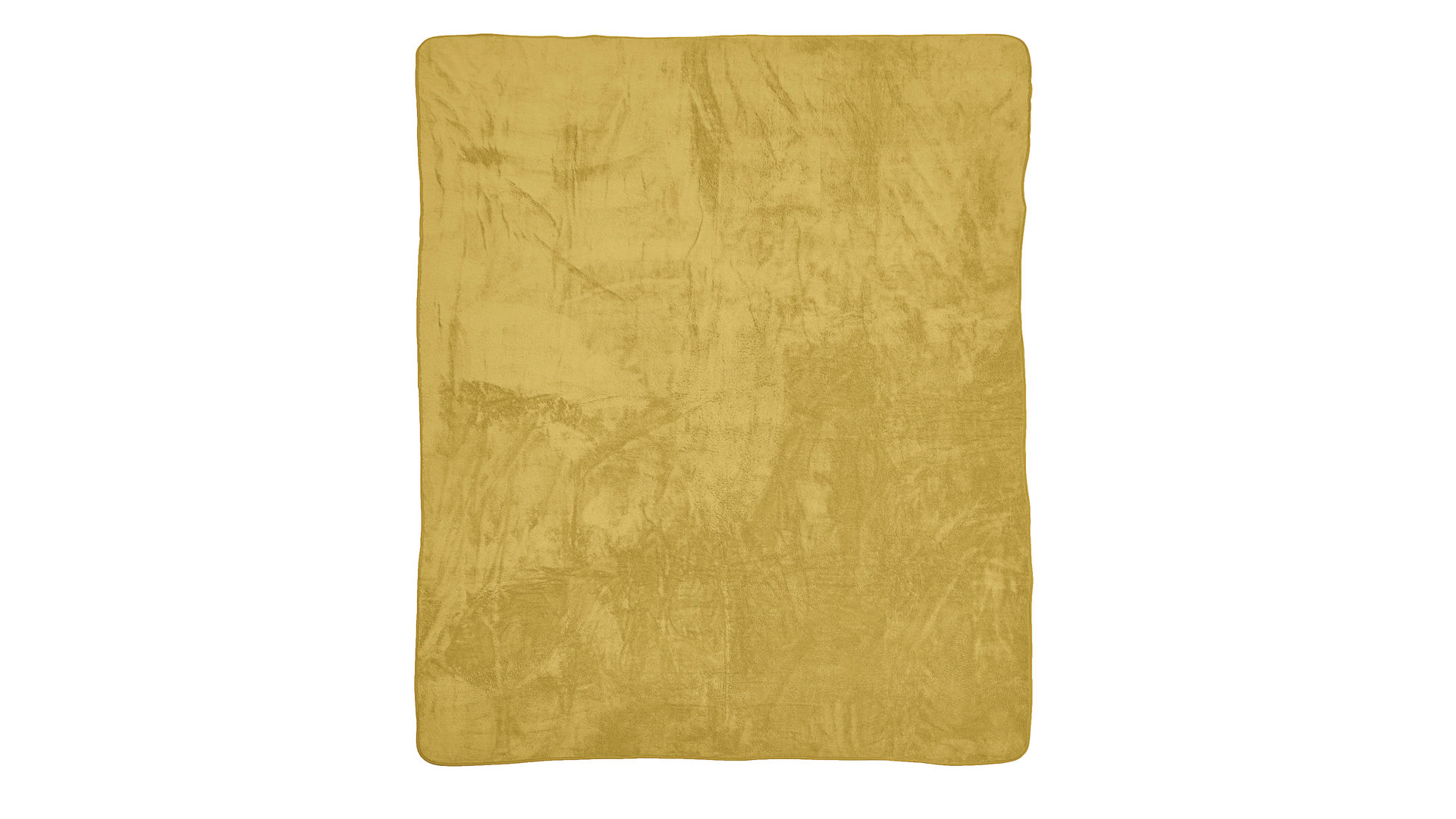 Wohndecke Done by karabel home company aus Stoff in Gelb Done Wohndecke Blanket Softie goldfarbener Teddystoff – ca. 150 x 200 cm