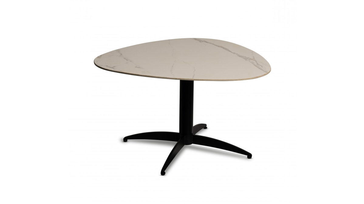 Couchtisch M2 kollektion aus Stein in Weiß Couchtisch Tokio 2 Weiß & Schwarz - ca. 75 x 40 cm