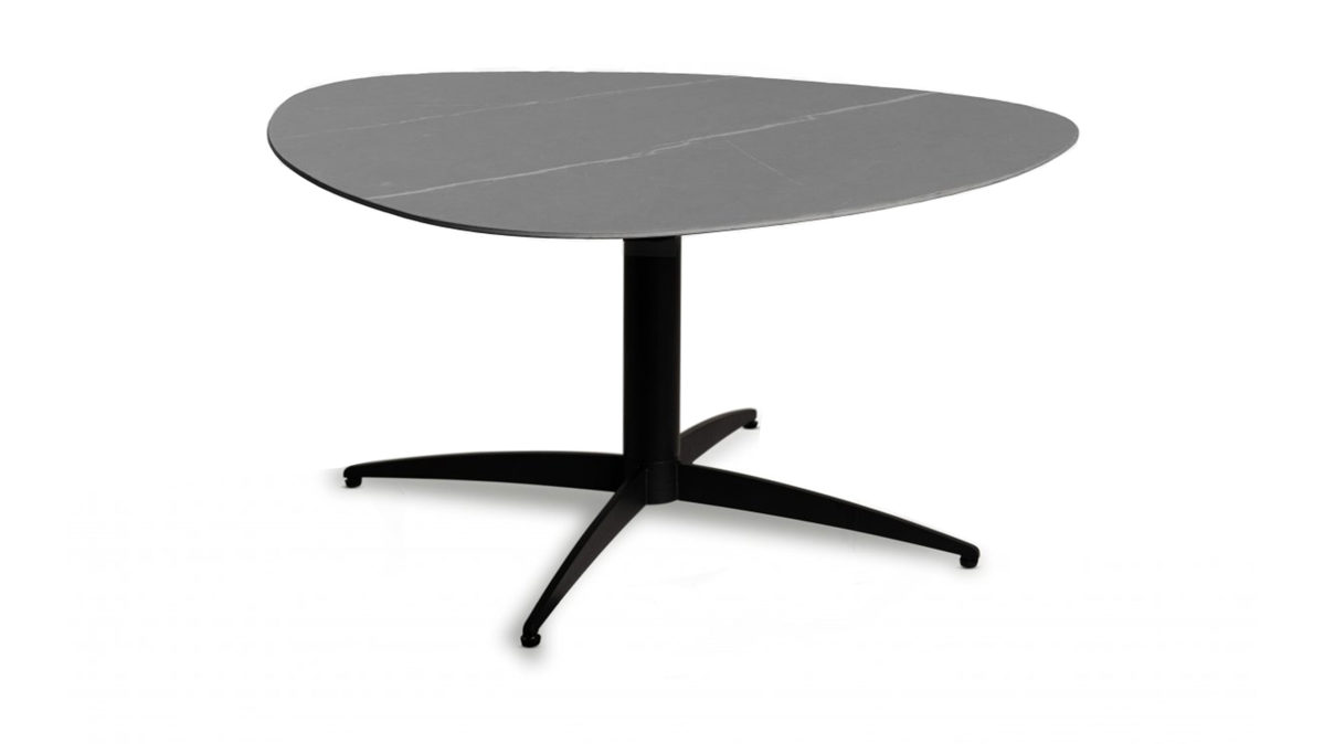 Couchtisch M2 kollektion aus Stein in Hellgrau Couchtisch Tokio 2 Hellgrau & Schwarz - ca. 75 x 40 cm