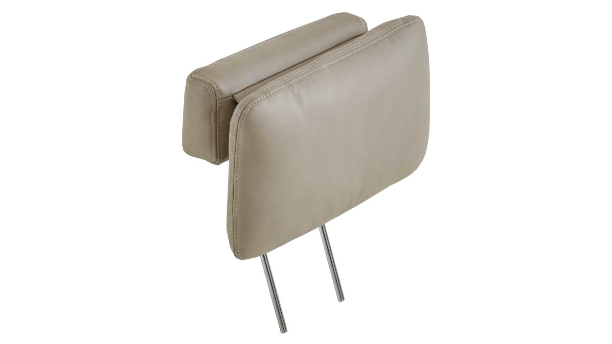 Kopfstütze modulmaster aus Leder in Beige Modulmaster MM-PN1102 - Premiumkopfstütze perlfarbenes Leder Torro - ca. 50 x 28 cm