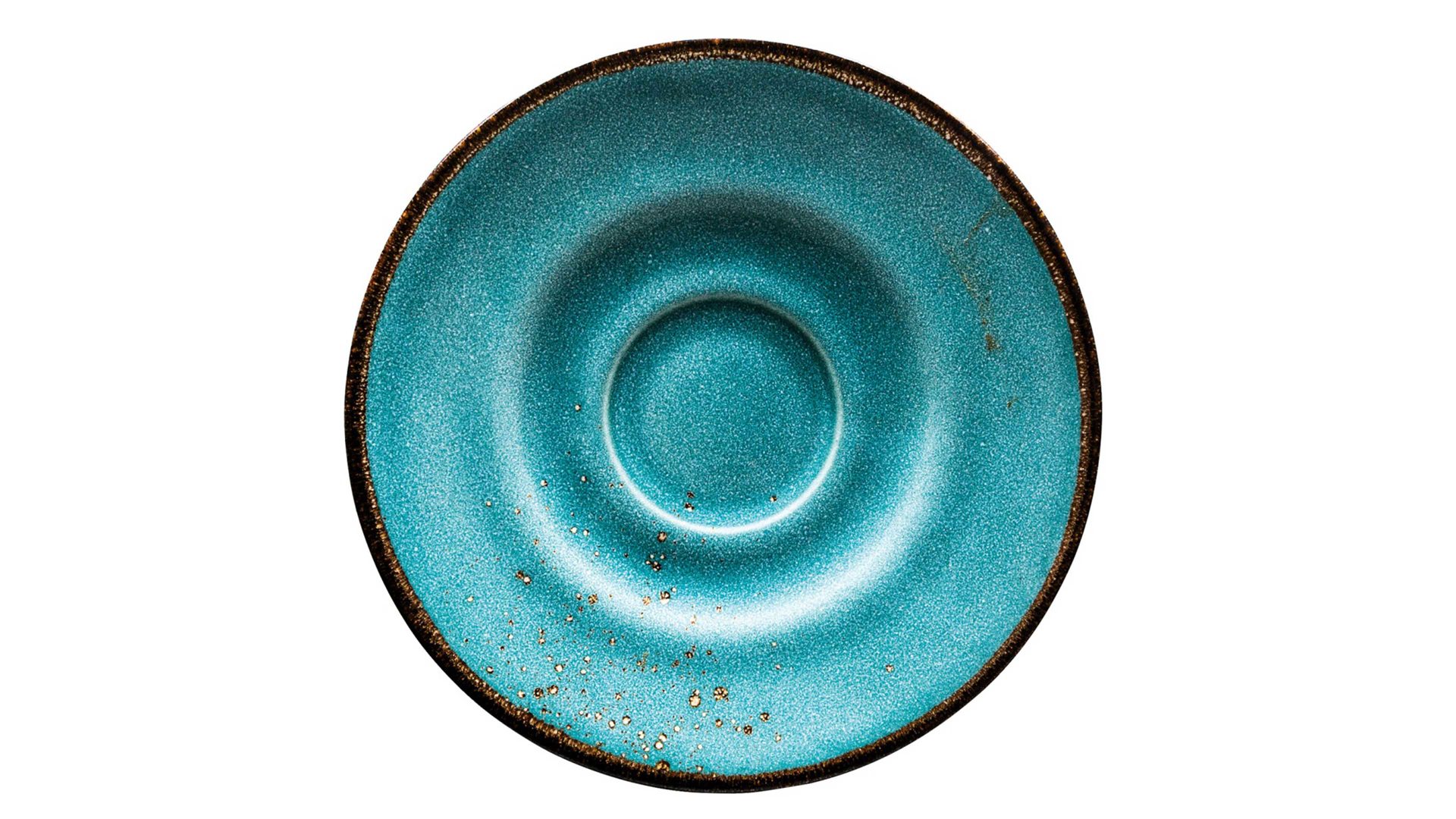 Unterteller Creatable aus Stein in Blau CREATABLE Nature Collection – Unterteller wasserblaues Steinzeug – Durchmesser ca. 15 cm