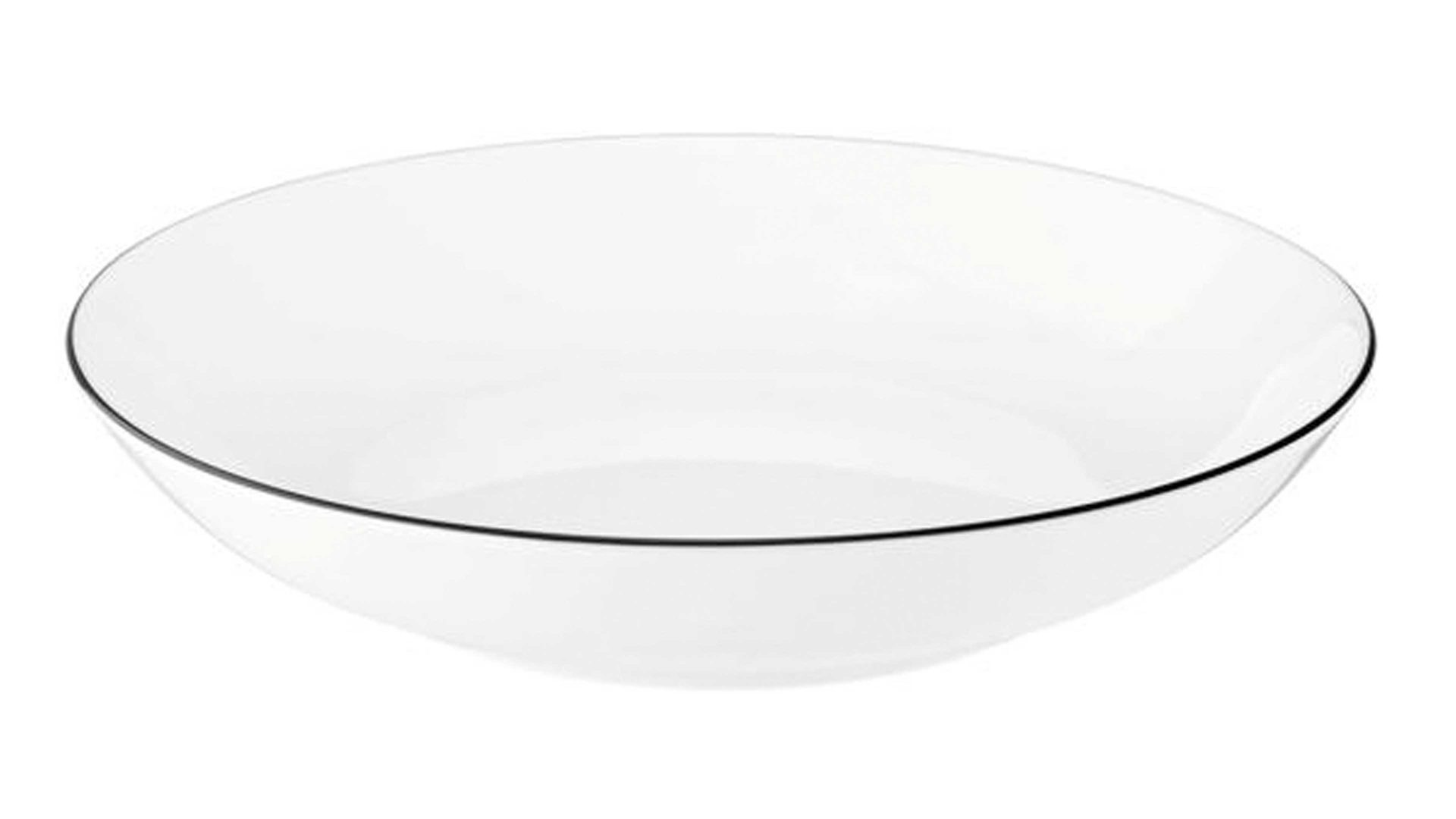 Suppenteller Seltmann aus Porzellan in Weiß Seltmann Lido – Suppenteller weißes Porzellan – Durchmesser ca. 21 cm