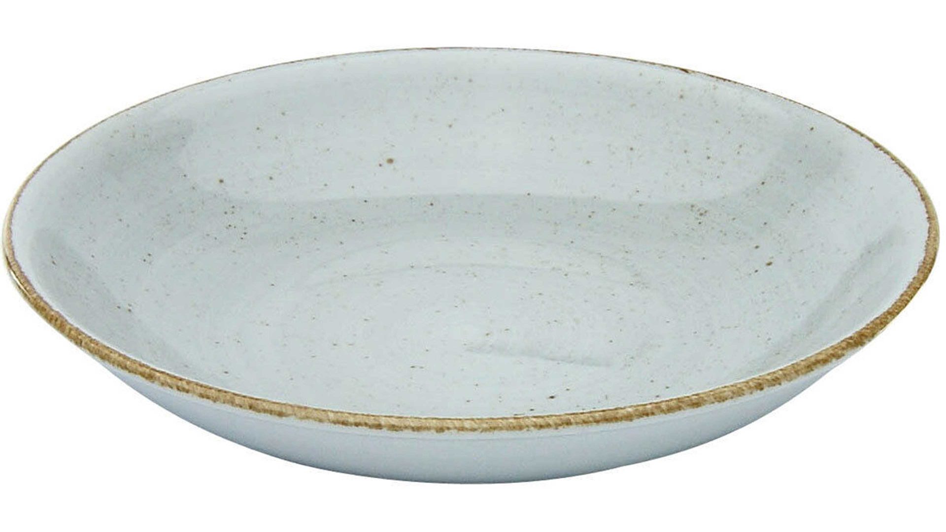 Suppenteller Creatable aus Porzellan in Grau CREATABLE Vintage Nature  – Suppenteller steinfarbenes Porzellan – Durchmesser ca. 23 cm