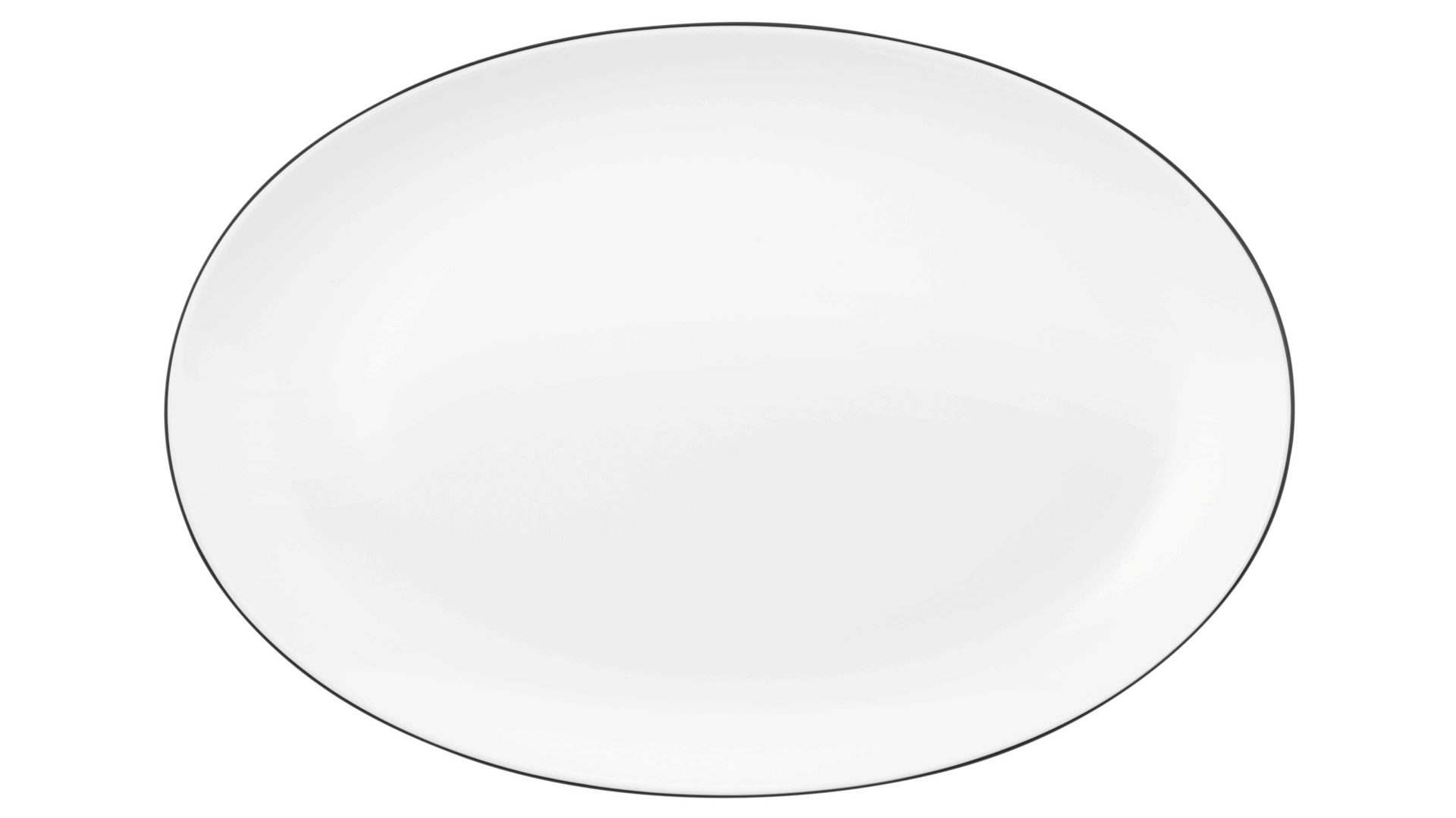Servierplatte Seltmann aus Porzellan in Weiß Seltmann Lido – Servierplatte weißes Porzellan – ca. 35 x 24 cm