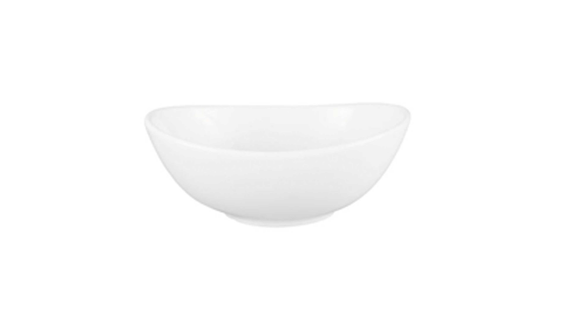 Schüssel Seltmann weiden aus Porzellan in Weiß Seltmann Porzellanserie Modern Life 6 – Bowl weißes Porzellan – Durchmesser ca. 12 cm