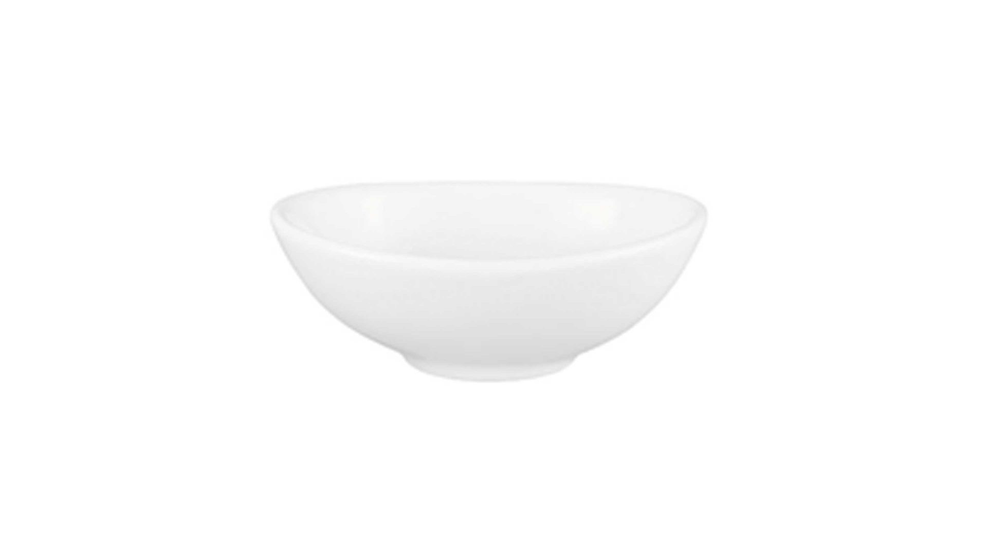 Schüssel Seltmann weiden aus Porzellan in Weiß Seltmann Porzellanserie Modern Life 6 – Bowl weißes Porzellan – Durchmesser ca. 9 cm