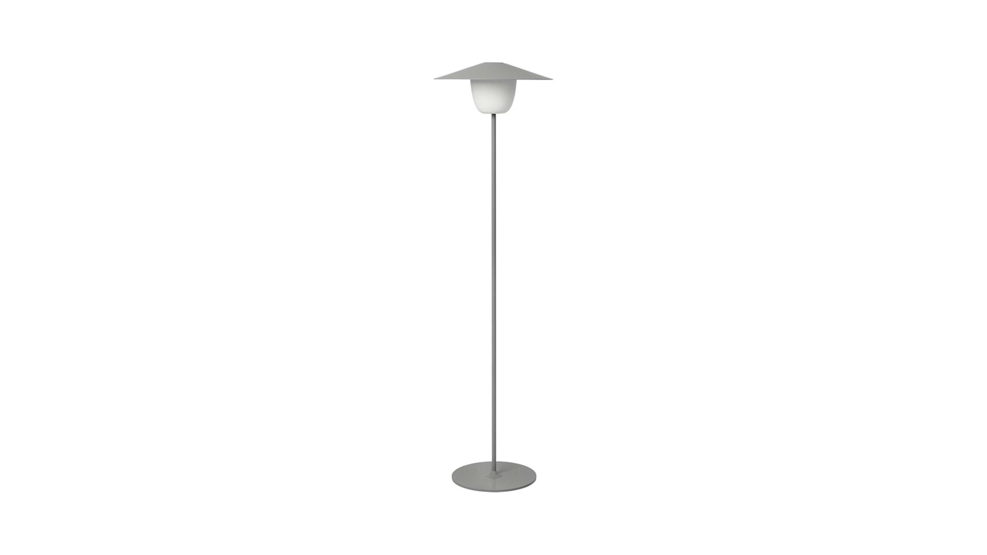 Stehleuchte Blomus aus Metall in Braun blomus mobile Stehleuchte Ani Lamp braungraues Aluminium & Milchglas – Höhe ca. 120 cm