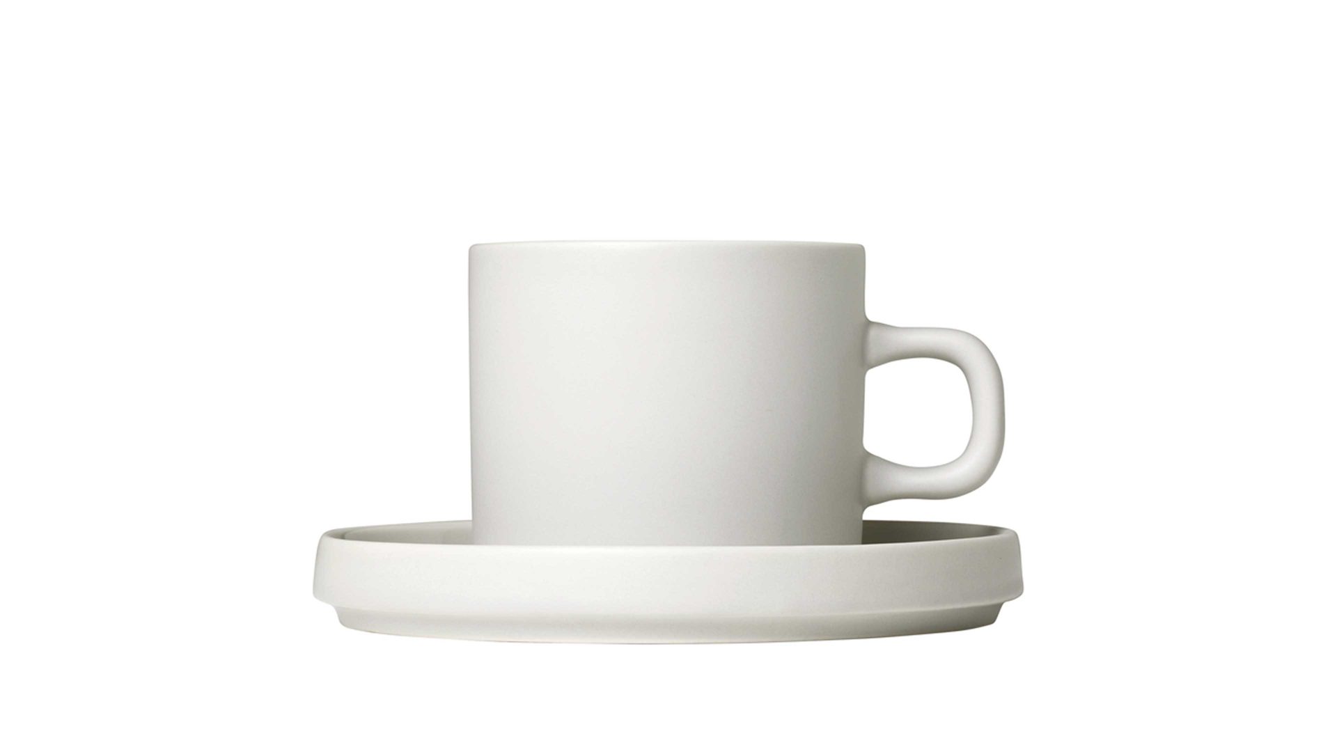 Kaffeetasse Blomus aus Keramik in Weiß blomus Kaffeetassen-Set Pilar cremeweiße Keramik Moonbeam – zweiteilig