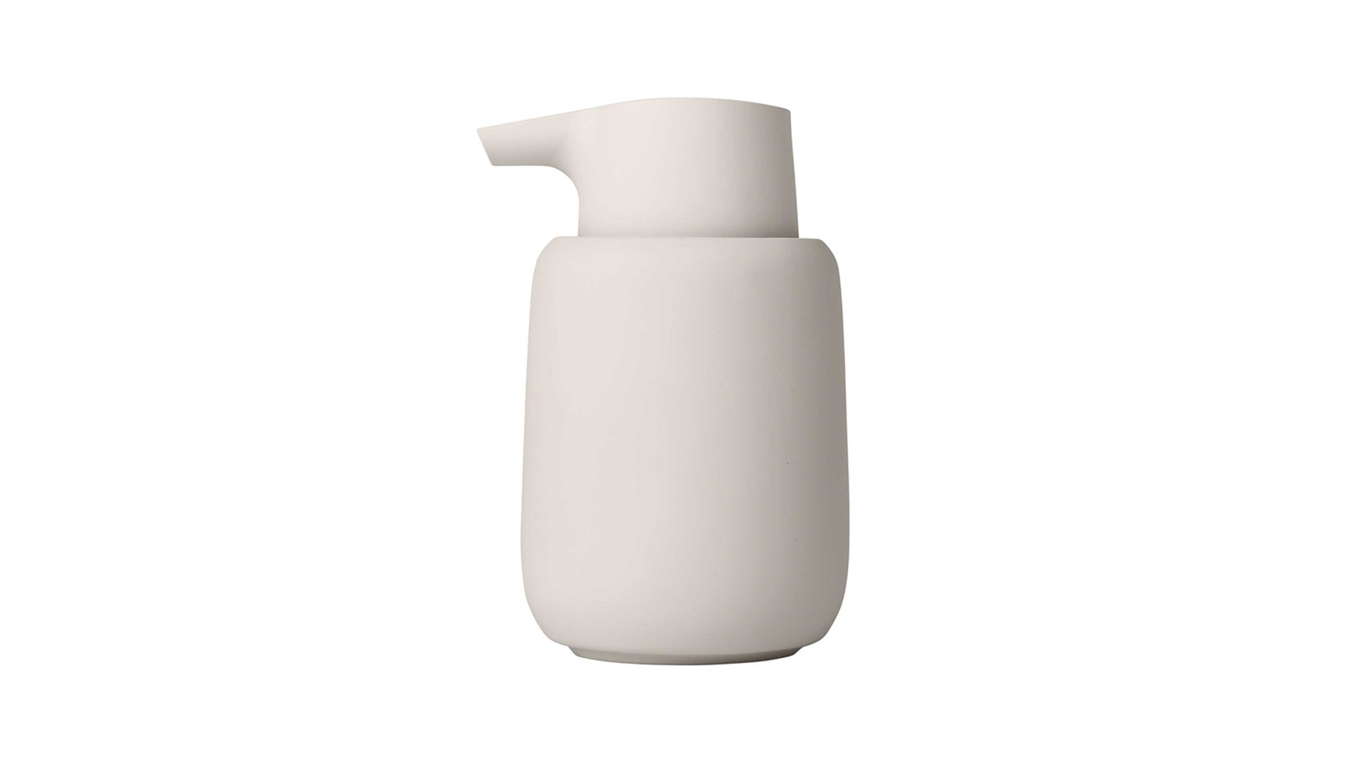 Seifenspender Blomus aus Keramik in Beige blomus Seifenspender Sono cremeweiße Keramik – ca. 250 ml