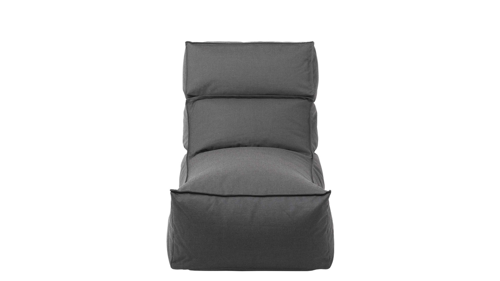 Sitzsack-Sessel Blomus aus Kunstfaser in Schwarz blomus Outdoor Lounge-Sitzsack Stay kohlefarbene Kunstfaser – Länge ca. 120 cm