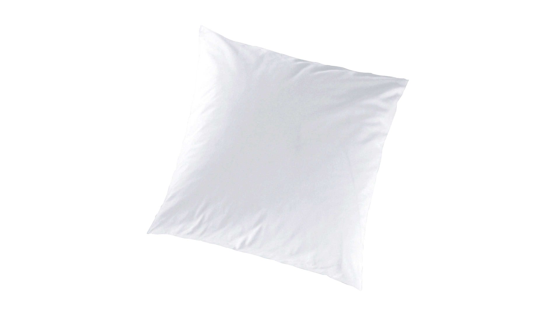 Kissenbezug /-hülle H.g. hahn haustextilien aus Stoff in Weiß HAHN Luxus-Satin-Kopfkissenbezug Sempre weißer Baumwollsatin - ca. 40 x 40 cm
