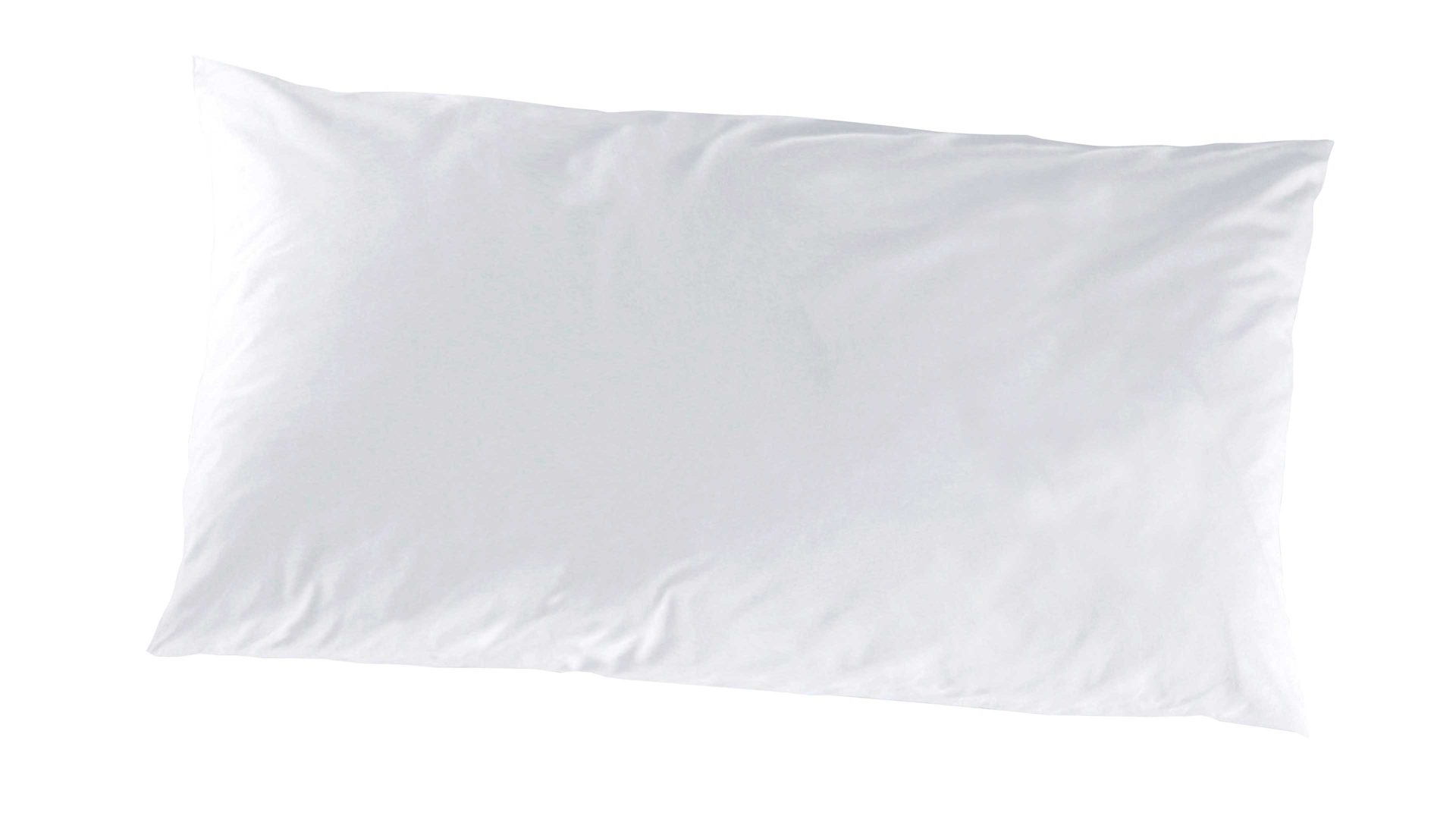 Kissenbezug /-hülle H.g. hahn haustextilien aus Stoff in Weiß HAHN Luxus-Satin-Kopfkissenbezug Sempre weißer Baumwollsatin - ca. 40 x 80 cm