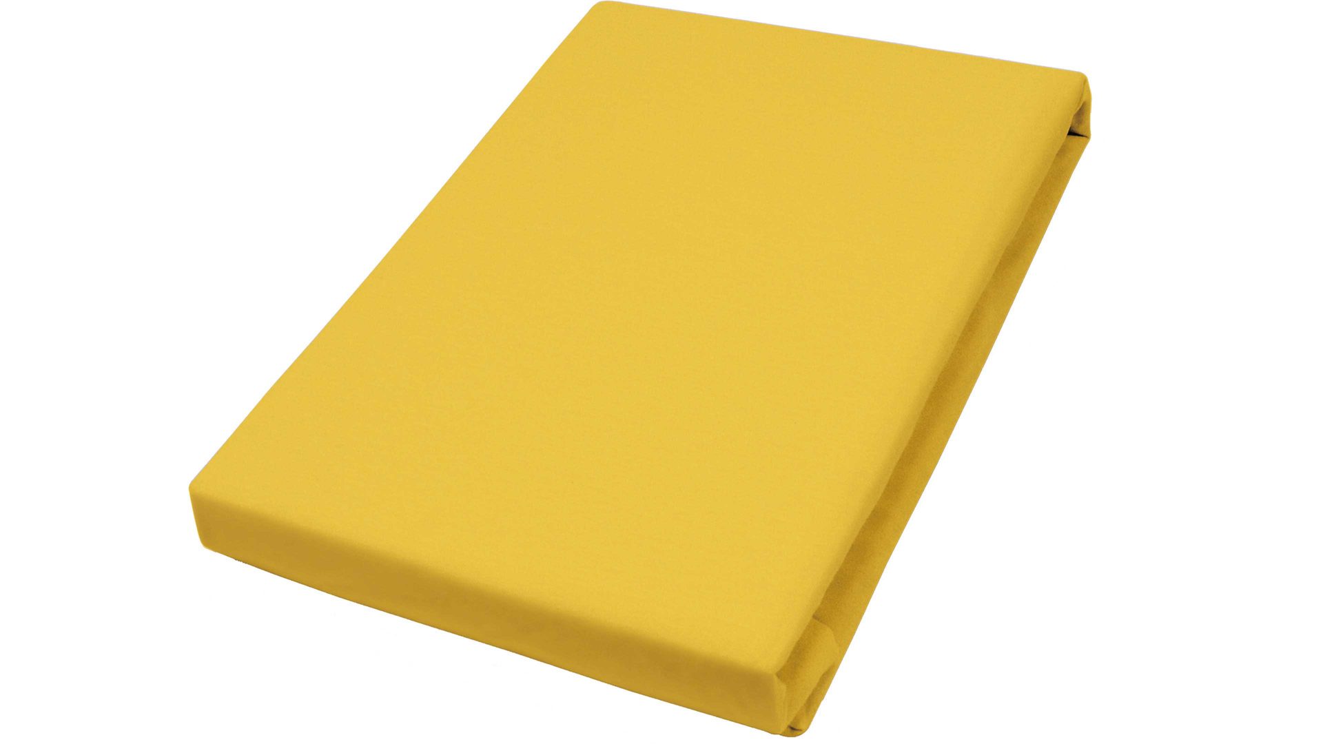 Spannbettlaken H.g. hahn haustextilien aus Stoff in Gelb Spannbettlaken gelber Baumwolljersey - ca. 190 x 200 cm