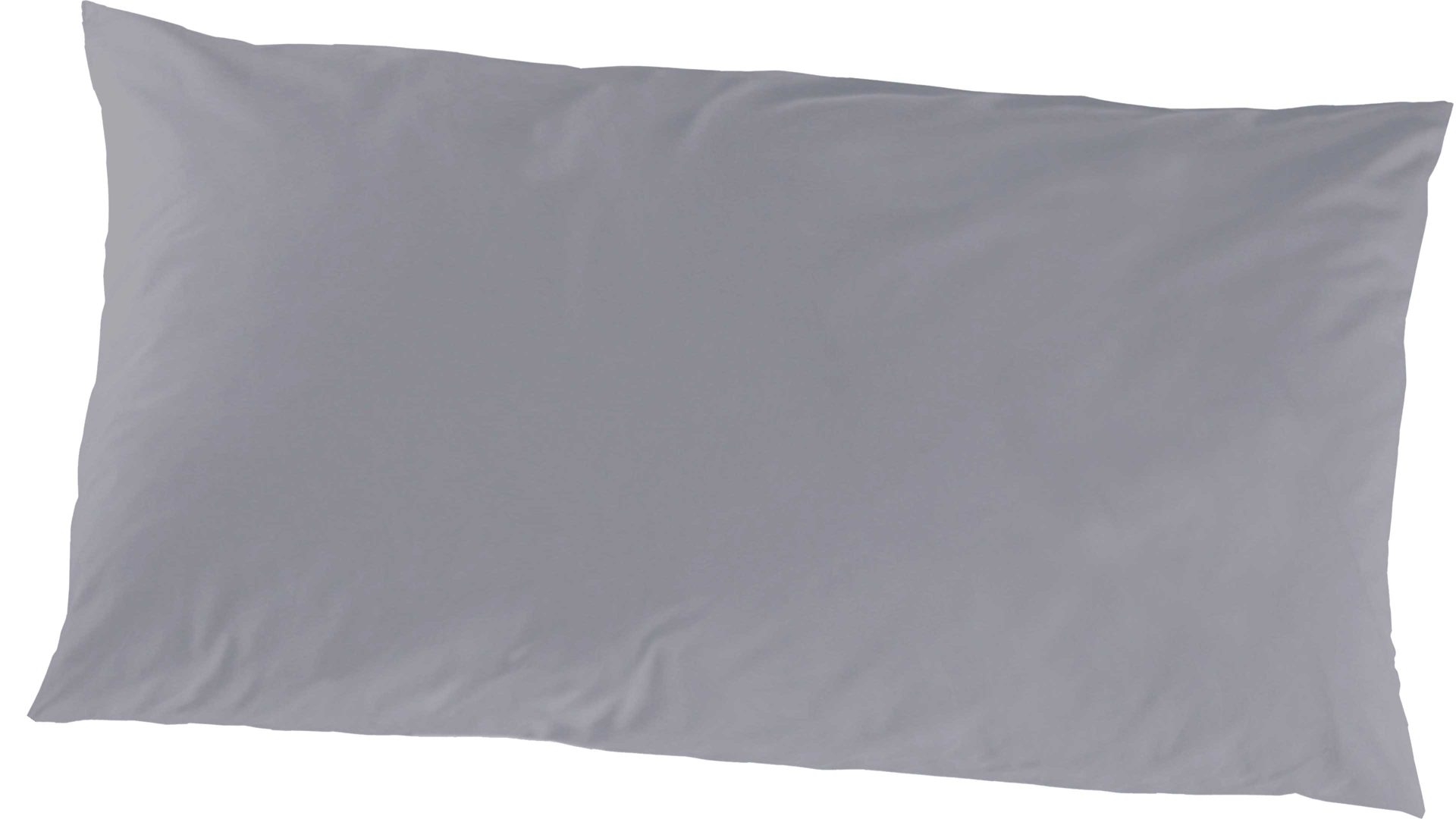 Kissenbezug /-hülle H.g. hahn haustextilien aus Stoff in Dunkelgrau HAHN Luxus-Satin-Kopfkissenbezug Sempre graphitfarbener Baumwollsatin - ca. 40 x 80 cm
