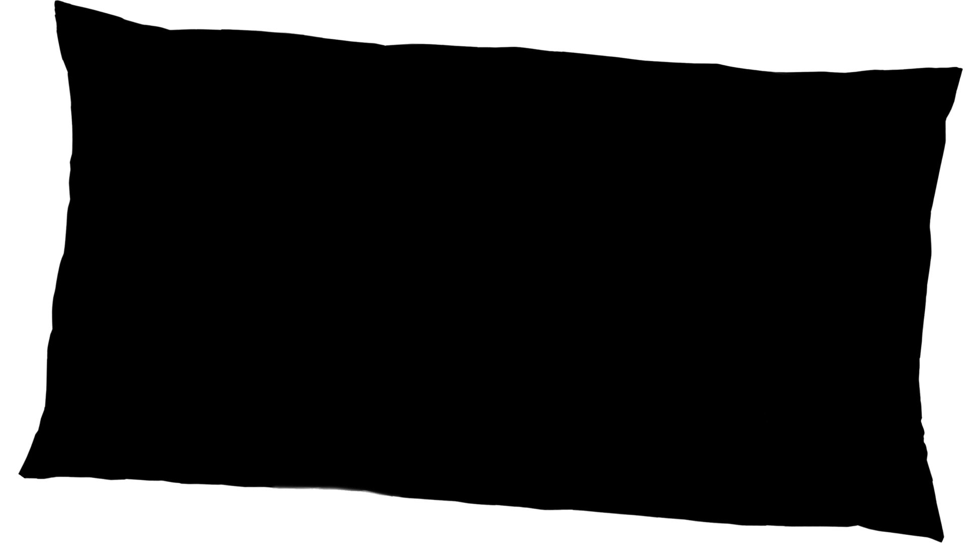 Kissenbezug /-hülle H.g. hahn haustextilien aus Stoff in Schwarz HAHN Luxus-Satin-Kopfkissenbezug Sempre schwarzer Baumwollsatin – ca. 40 x 80 cm