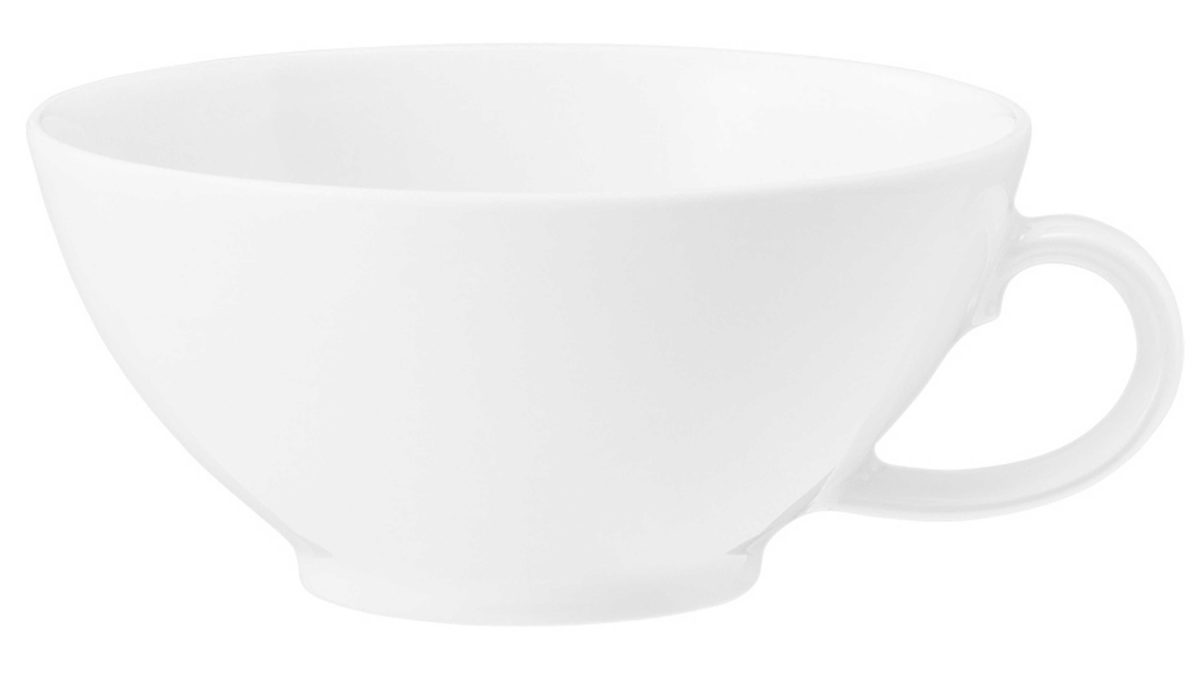 Teetasse Seltmann weiden aus Porzellan in Weiß Seltmann Geschirrserie Beat 3 – Teetasse weißes Porzellan – ca. 300 ml