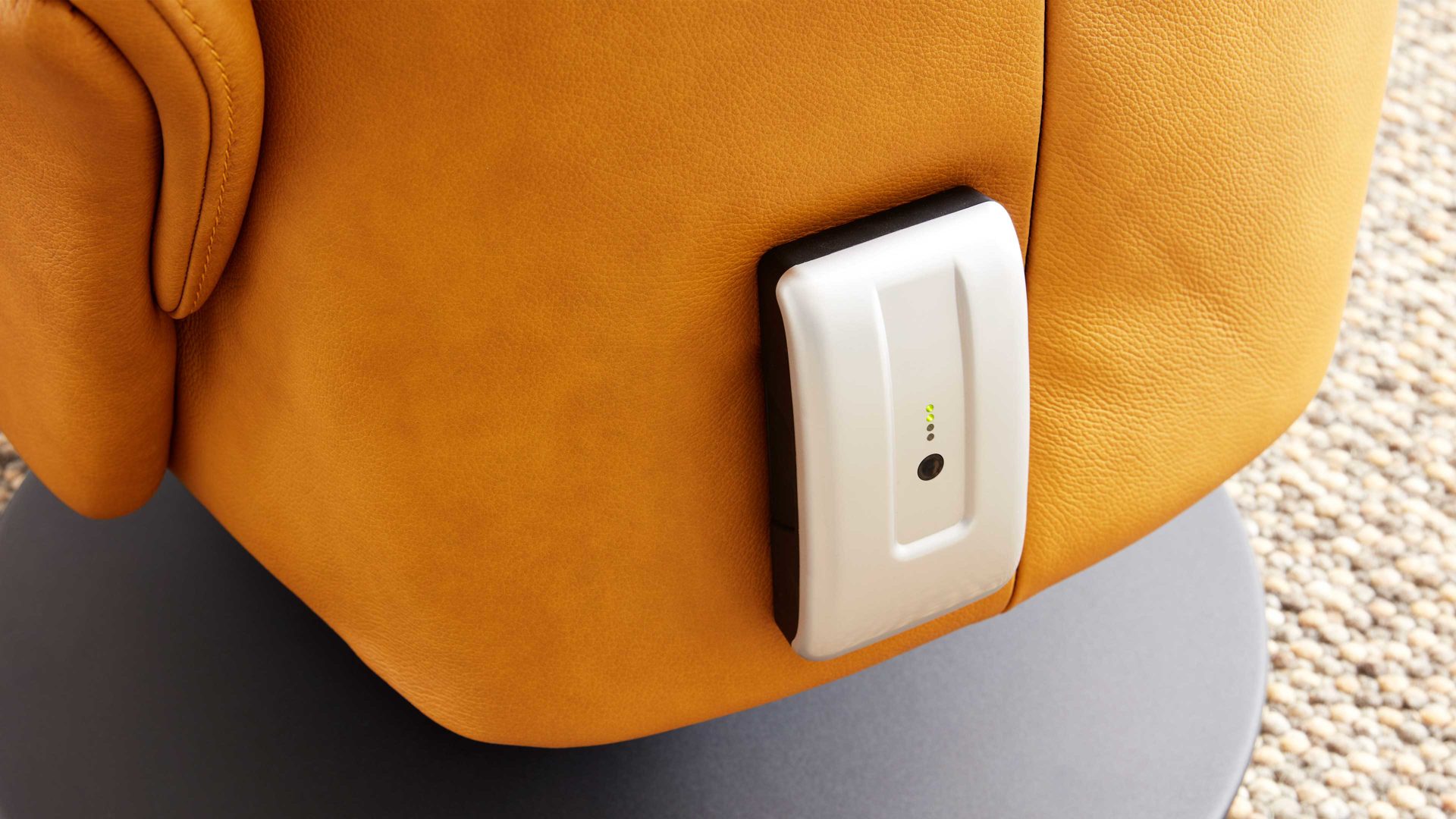 Akku Interliving aus Metall in Metallfarben Interliving Sessel Serie 4550 – Akku Silber