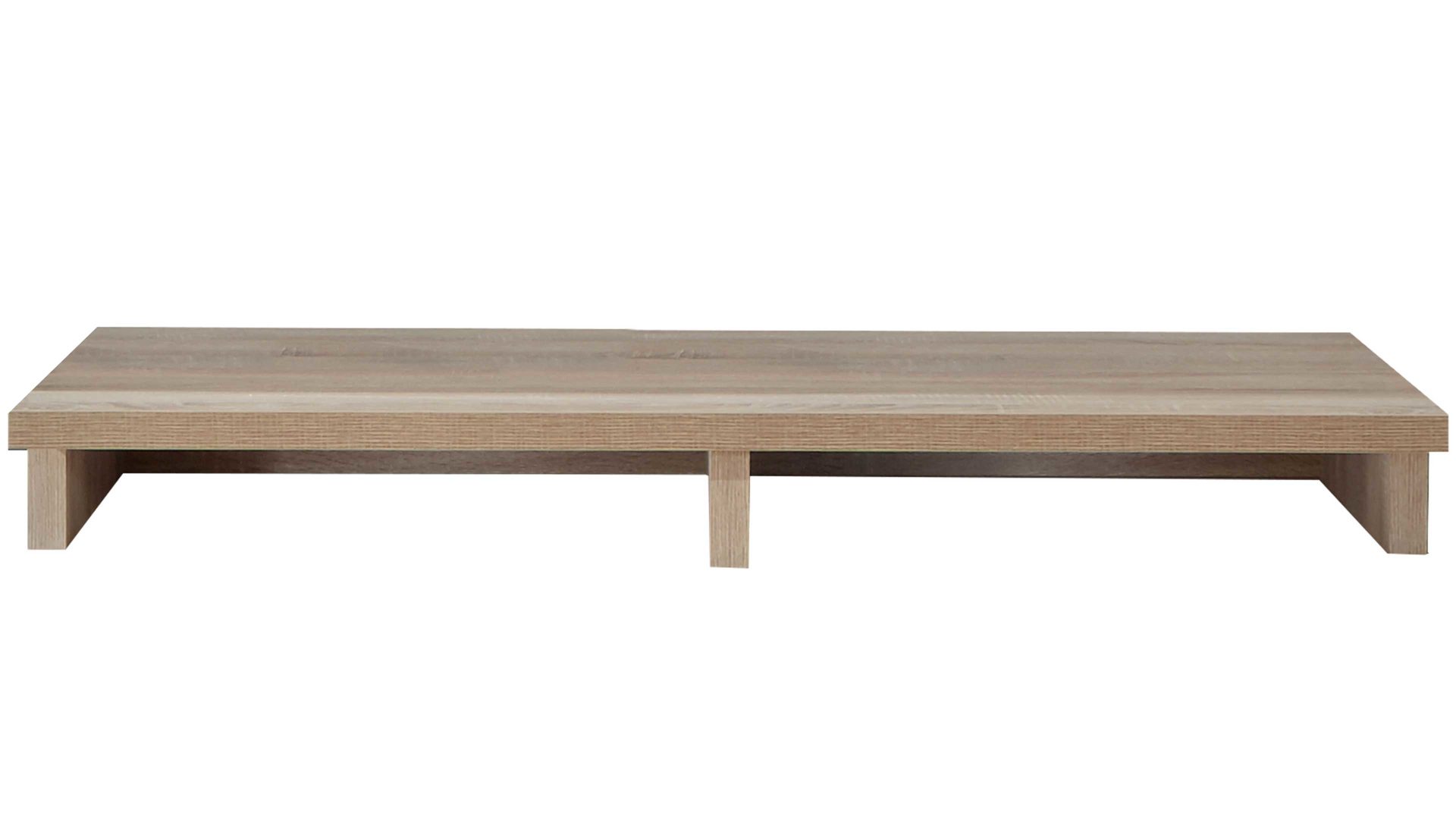 TV-Aufsatz Ideal möbel aus Holz in Holzfarben TV-Aufsatz Manhattan Eiche sägerau – Länge ca. 140 cm