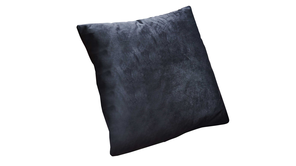 Kissen SOFAkultur aus Stoff in Schwarz SOFAkultur Programm SK 254 Sixty 2.0 - Kissen schwarzer Bezug Velvet – ca. 50 x 50 cm