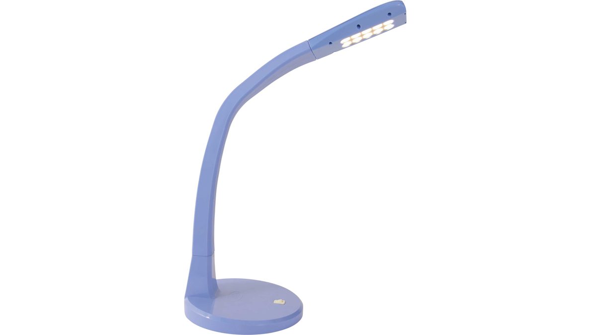 Schreibtischleuchte Näve aus Kunststoff in Blau näve LED-Schreibtischleuchte Veilchenblau - Höhe ca. 49 cm